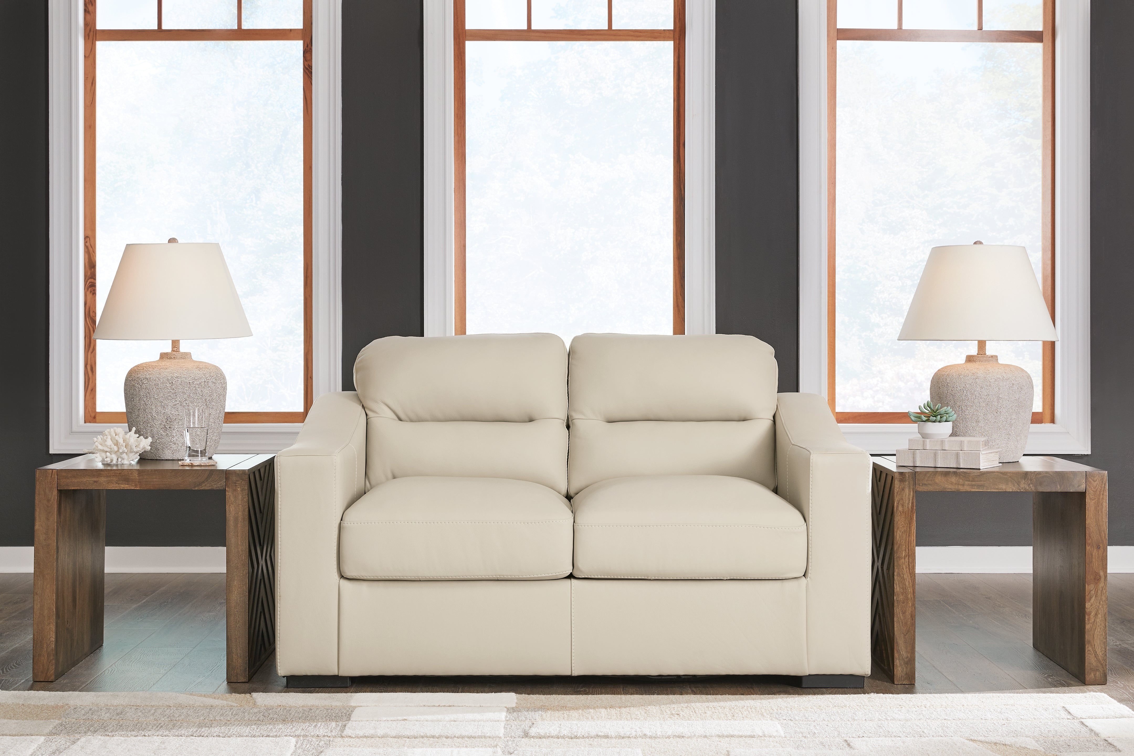 Leasing Furniture - Ashley Furniture - Treasure Trove Living Room - Loveseat / Almond - 1930435