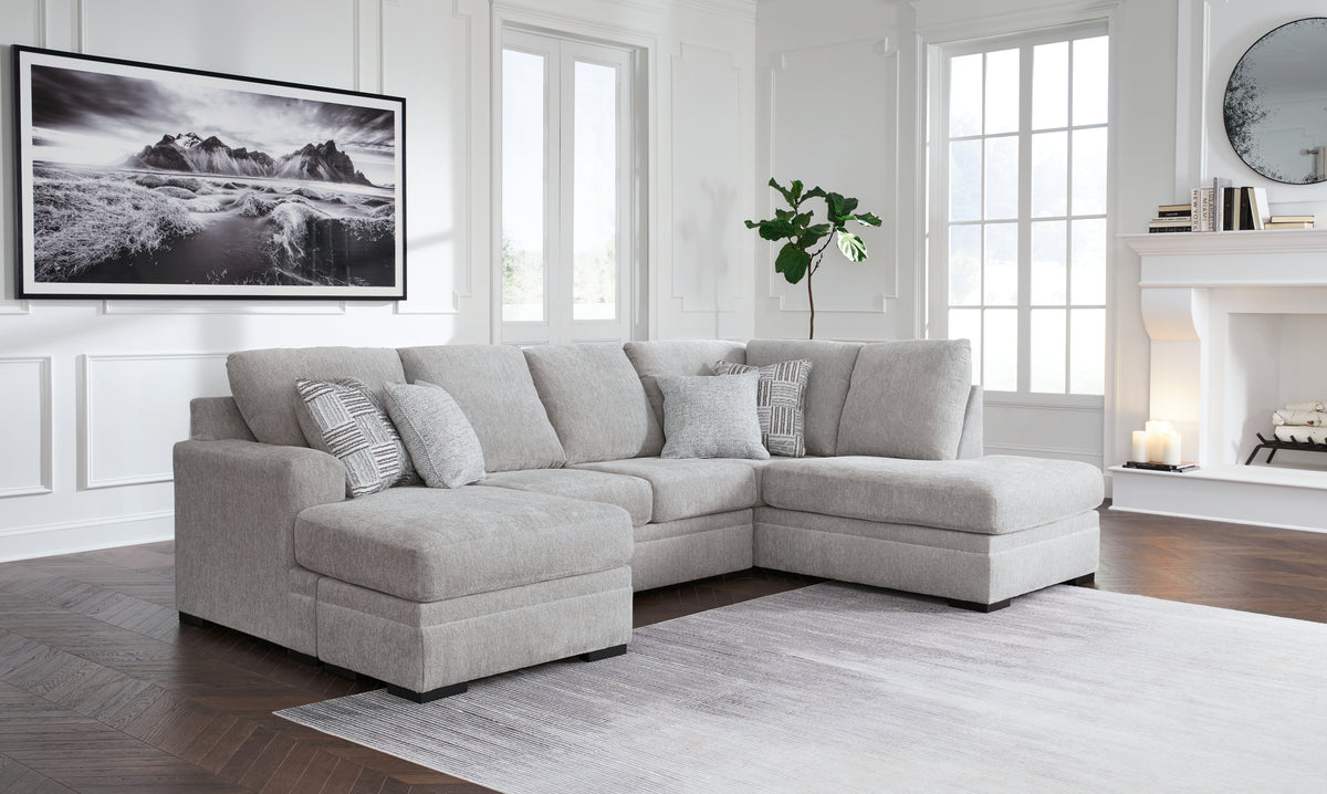 Leasing Furniture - Ashley Furniture - Gabyleigh Sectional - LAF 2-Piece Sectional with Chaise / Nickel - 20904S1