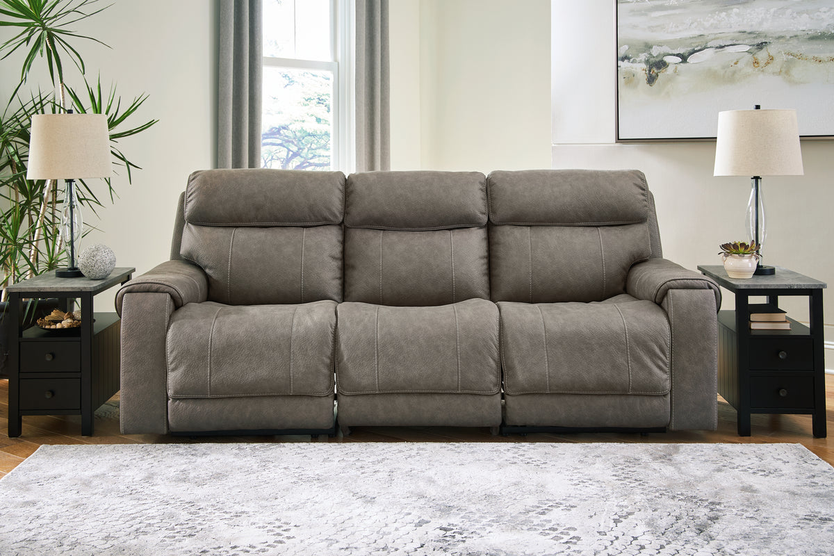Leasing Furniture - Ashley Furniture - Starbot Sectional - 2-Piece Power Reclining Sectional Loveseat / Fossil - 23501S1