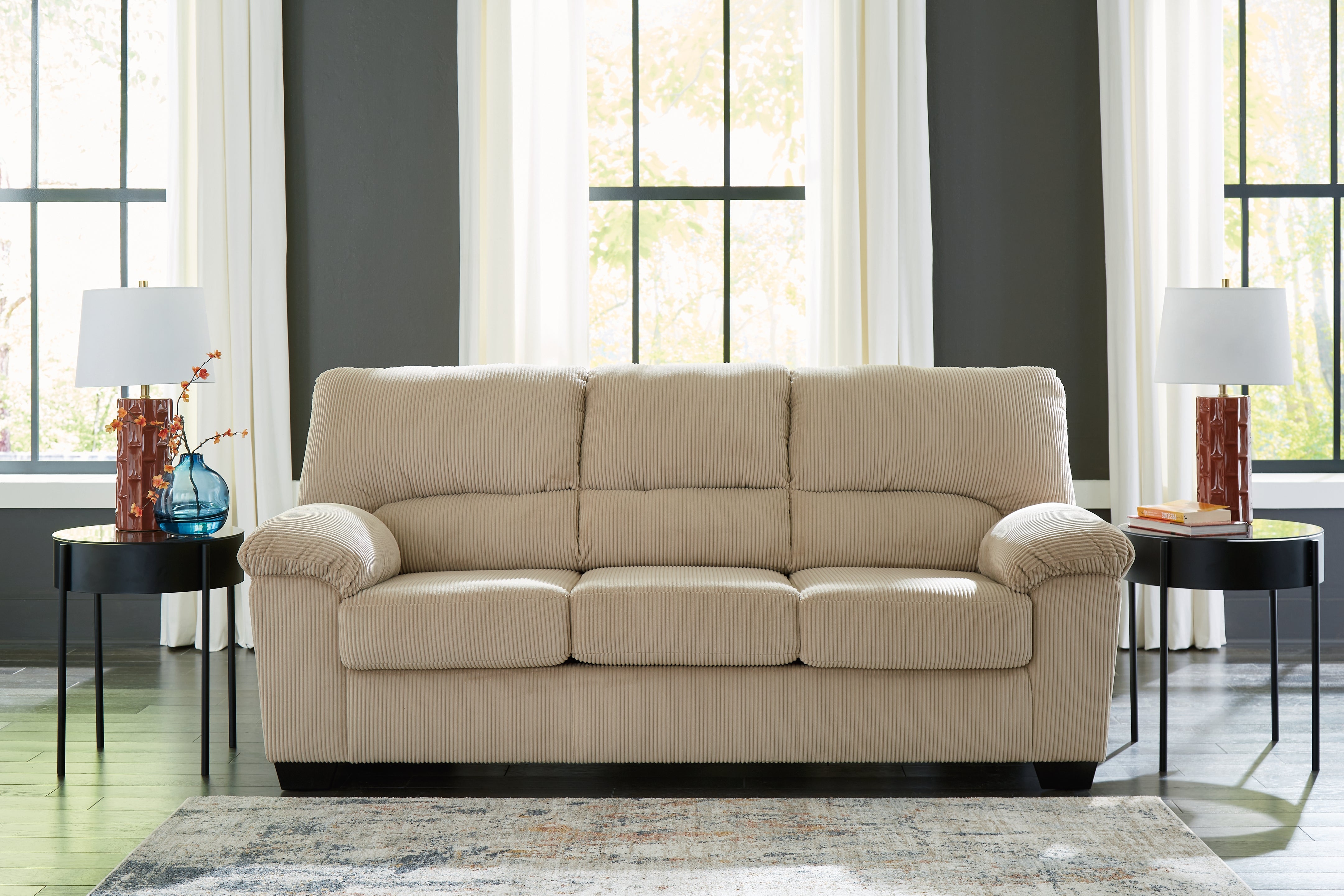 Leasing Furniture - Ashley Furniture - SimpleJoy Living Room - Sofa / Sand - 2420338