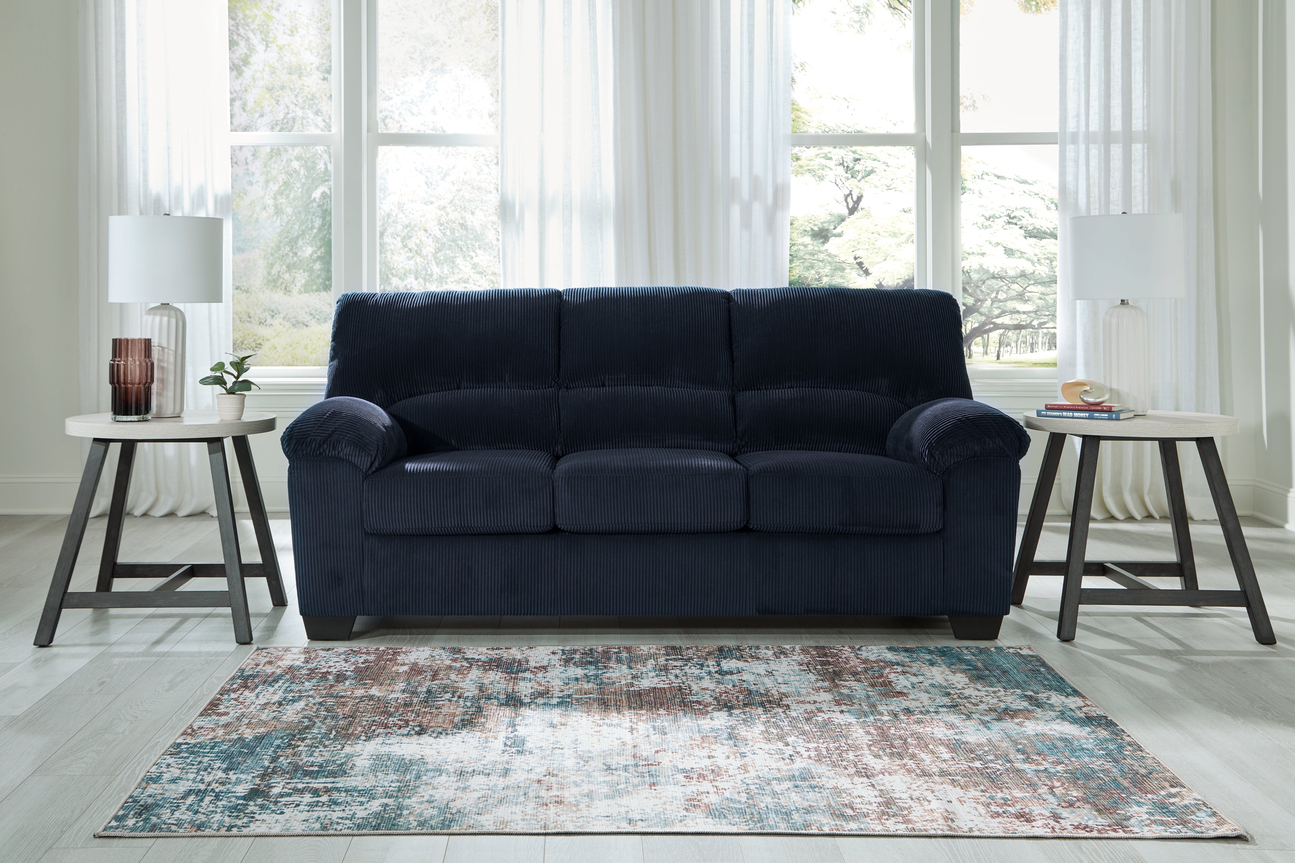 Leasing Furniture - Ashley Furniture - SimpleJoy Living Room - Sofa / Navy - 2420538