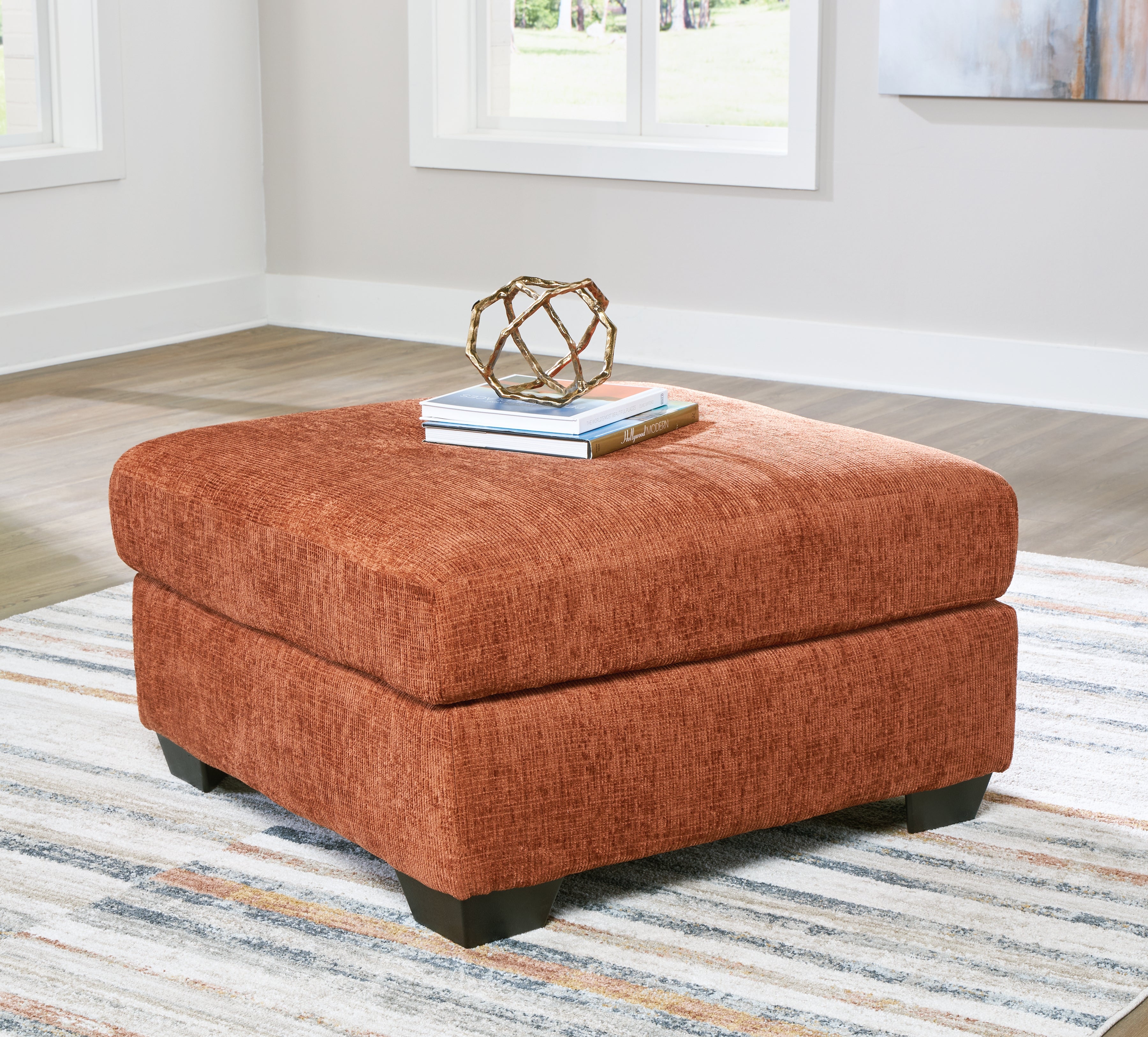 Leasing Furniture - Ashley Furniture - Aviemore Living Room - Oversized Accent Ottoman / Spice - 2430408