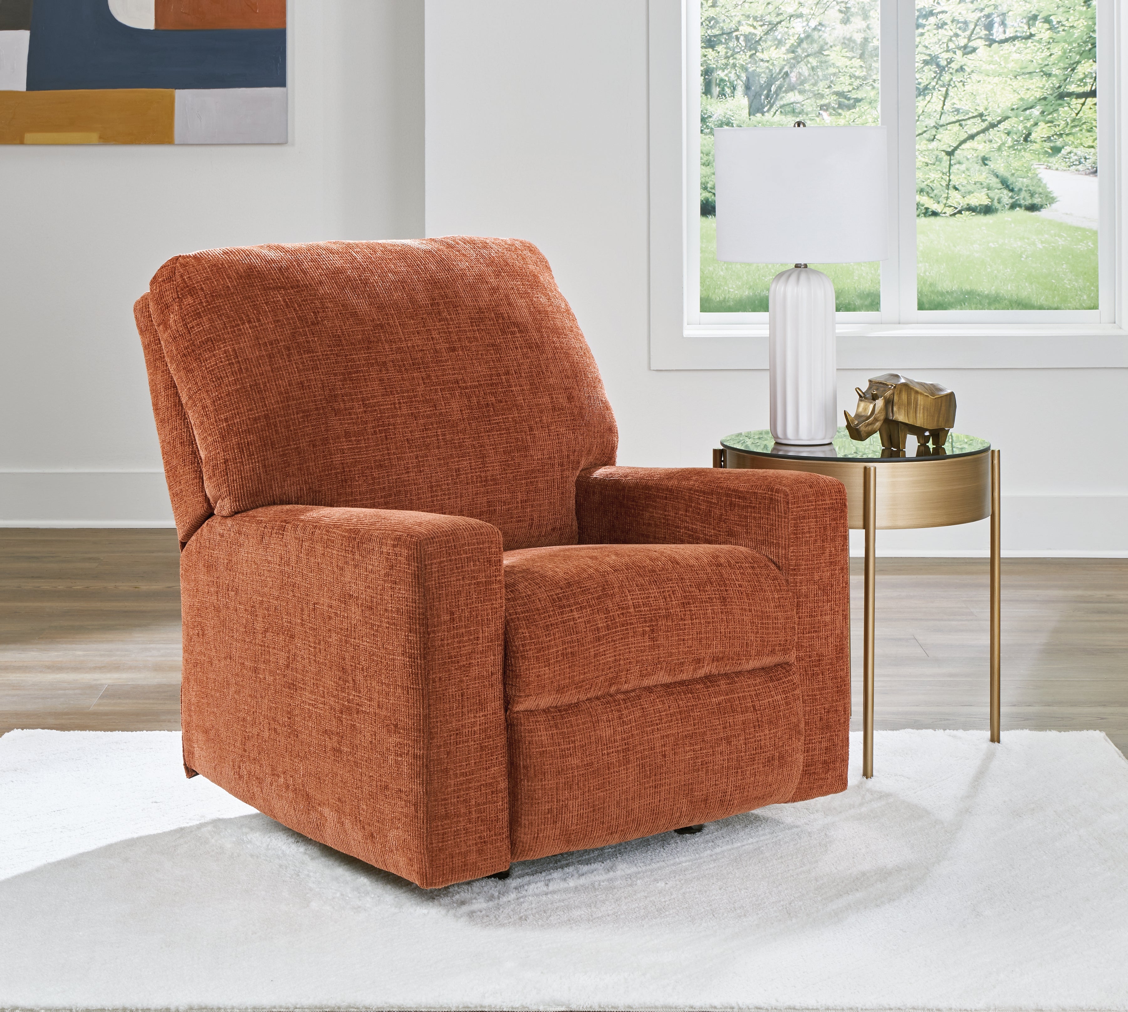 Leasing Furniture - Ashley Furniture - Aviemore Living Room - Rocker Recliner / Spice - 2430425