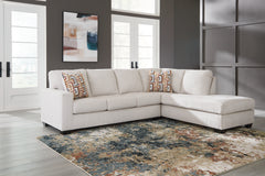 Leasing Furniture - Ashley Furniture - Aviemore Sectional - RAF 2-Piece Sectional with Chaise / Ink - 24303S1