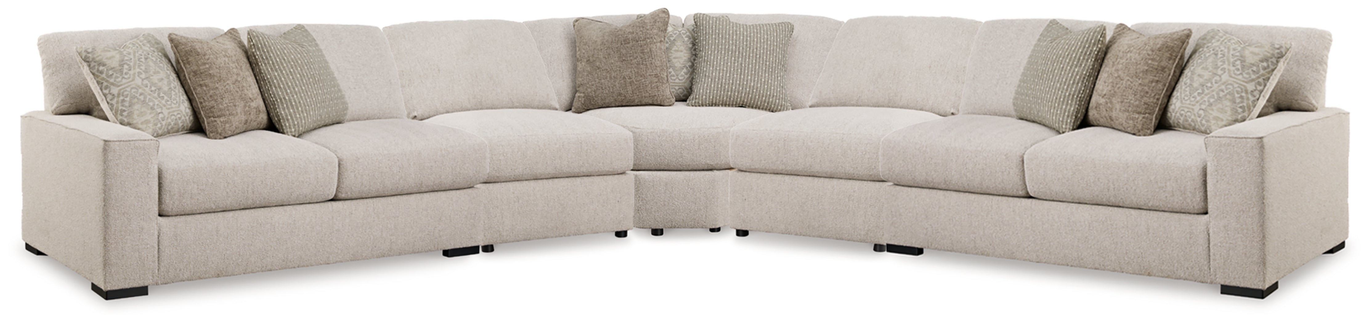 Leasing Furniture - Ashley Furniture - Ballyton Sectional - RAF 5-Piece Sectional / Sand - 25102S3