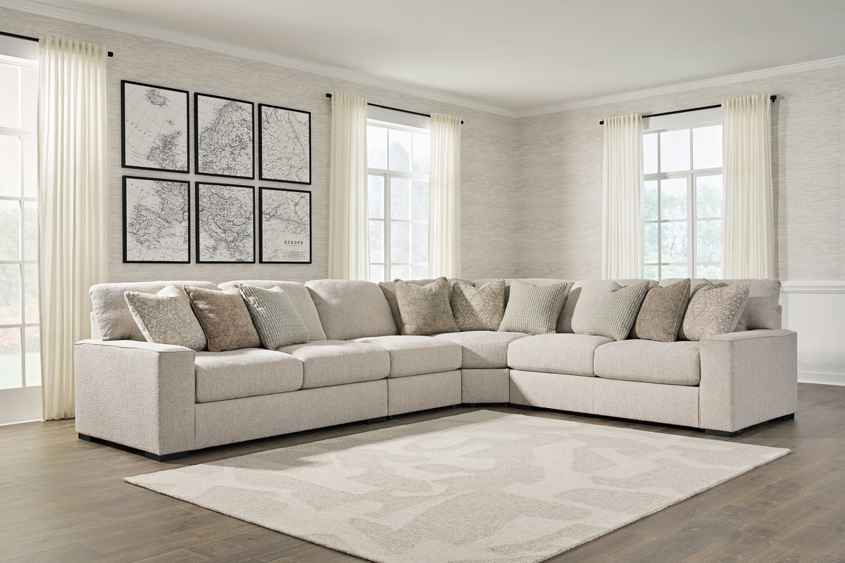 Leasing Furniture - Ashley Furniture - Ballyton Sectional - RAF 5-Piece Sectional / Sand - 25102S3