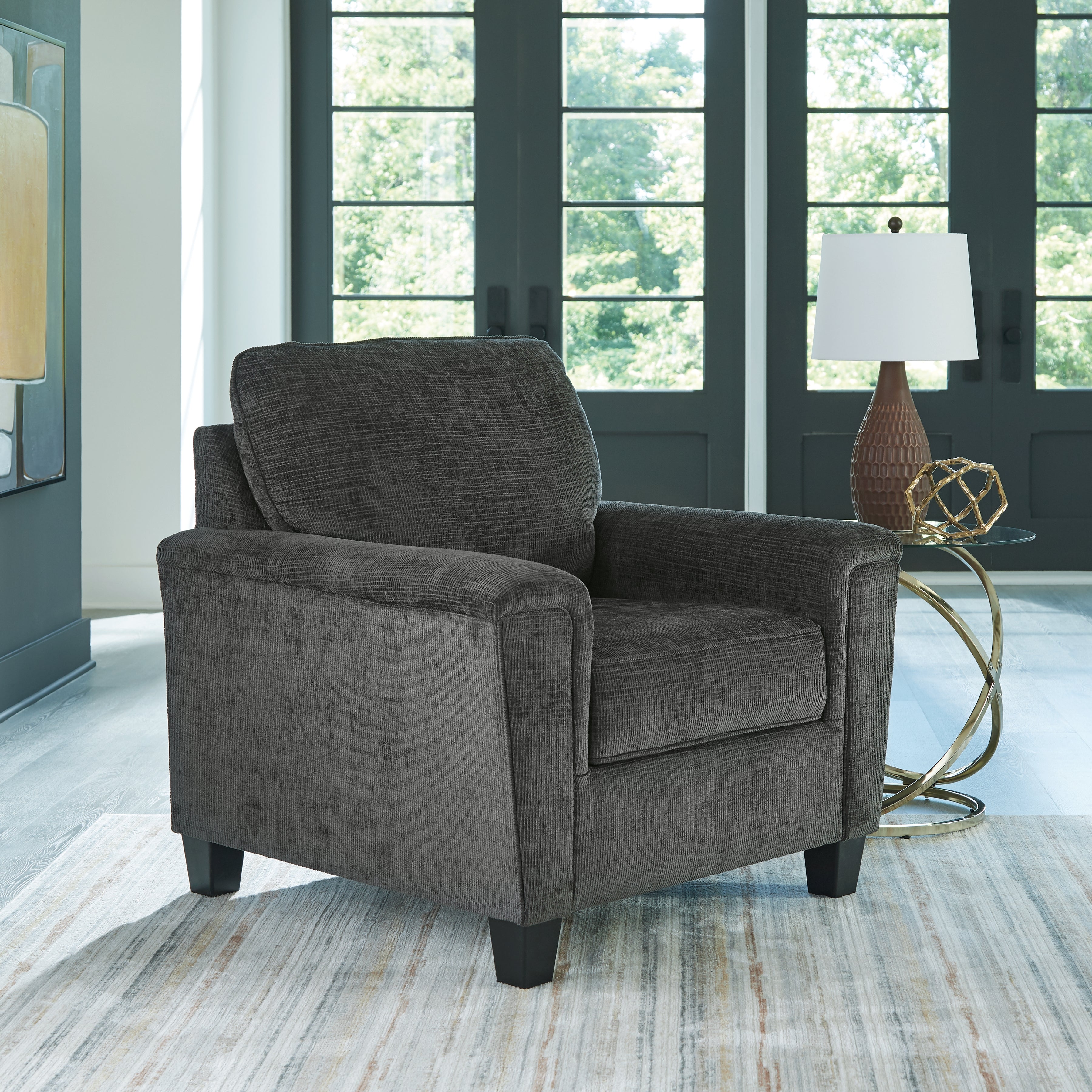 Leasing Furniture - Ashley Furniture - Erinslane Living Room - Chair / Dusk - 2520620