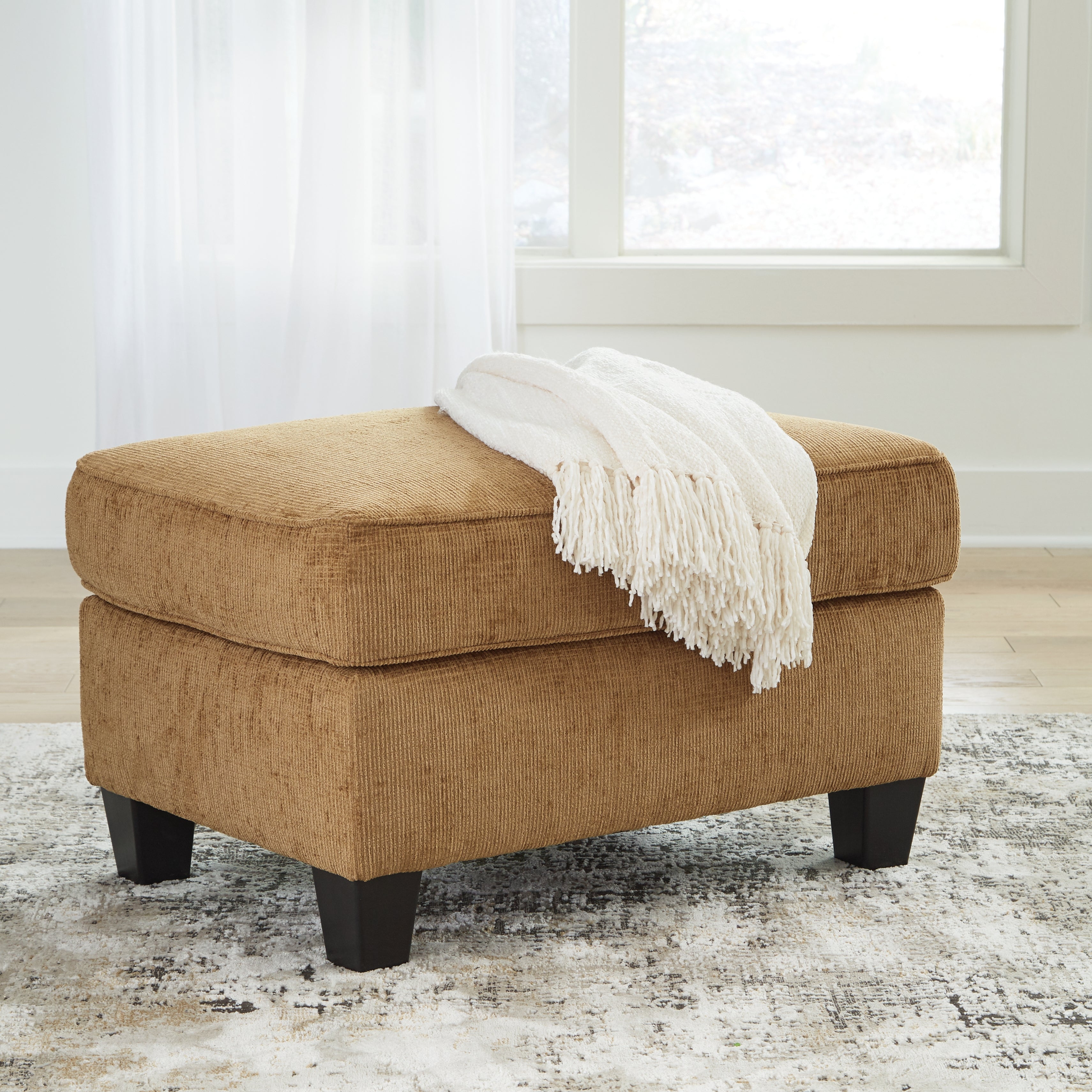 Leasing Furniture - Ashley Furniture - Erinslane Living Room - Ottoman / Honey - 2520714
