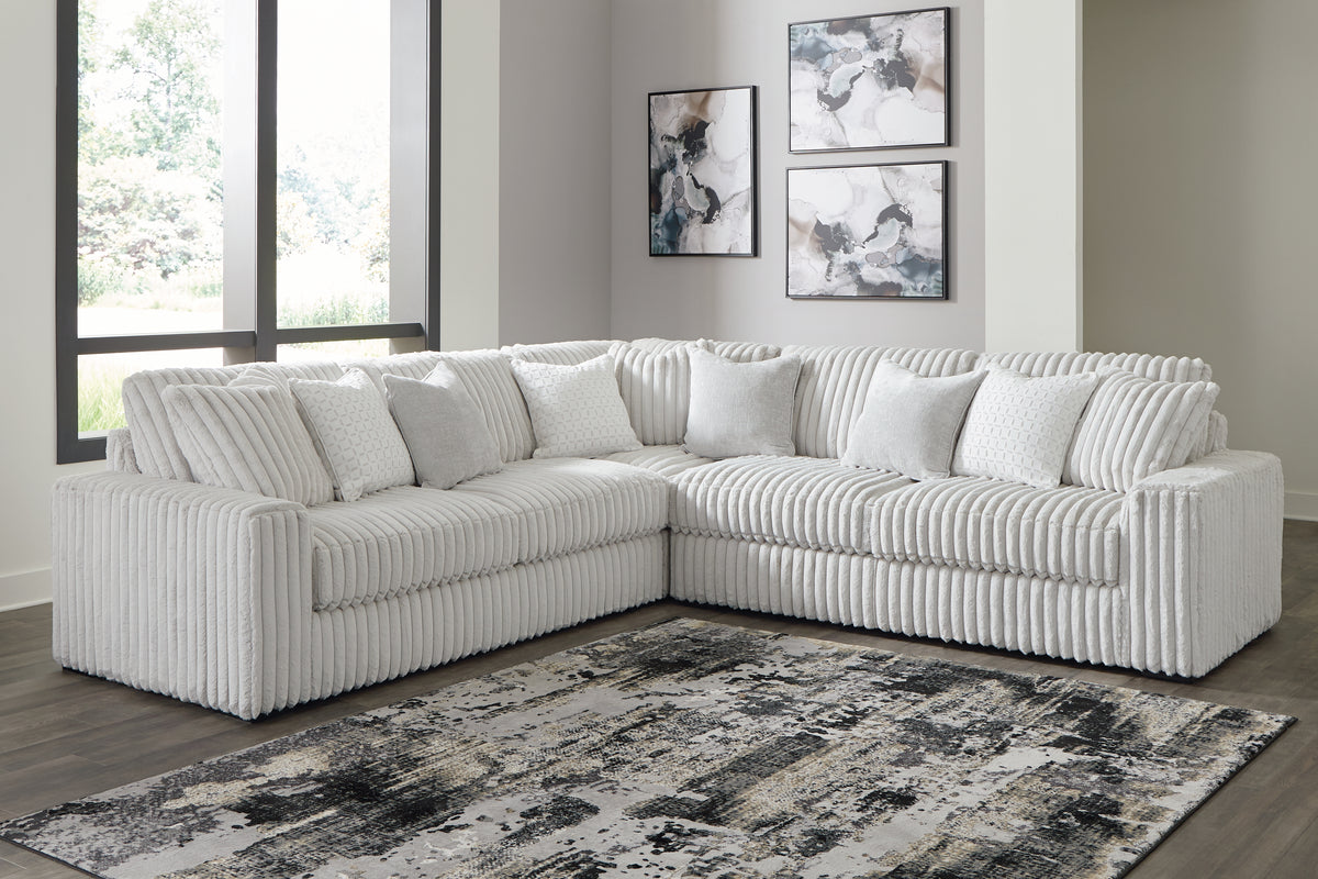 Leasing Furniture - Ashley Furniture - Stupendous Sectional - RAF 2-Piece Sectional with Chaise / Alloy - 25903S6