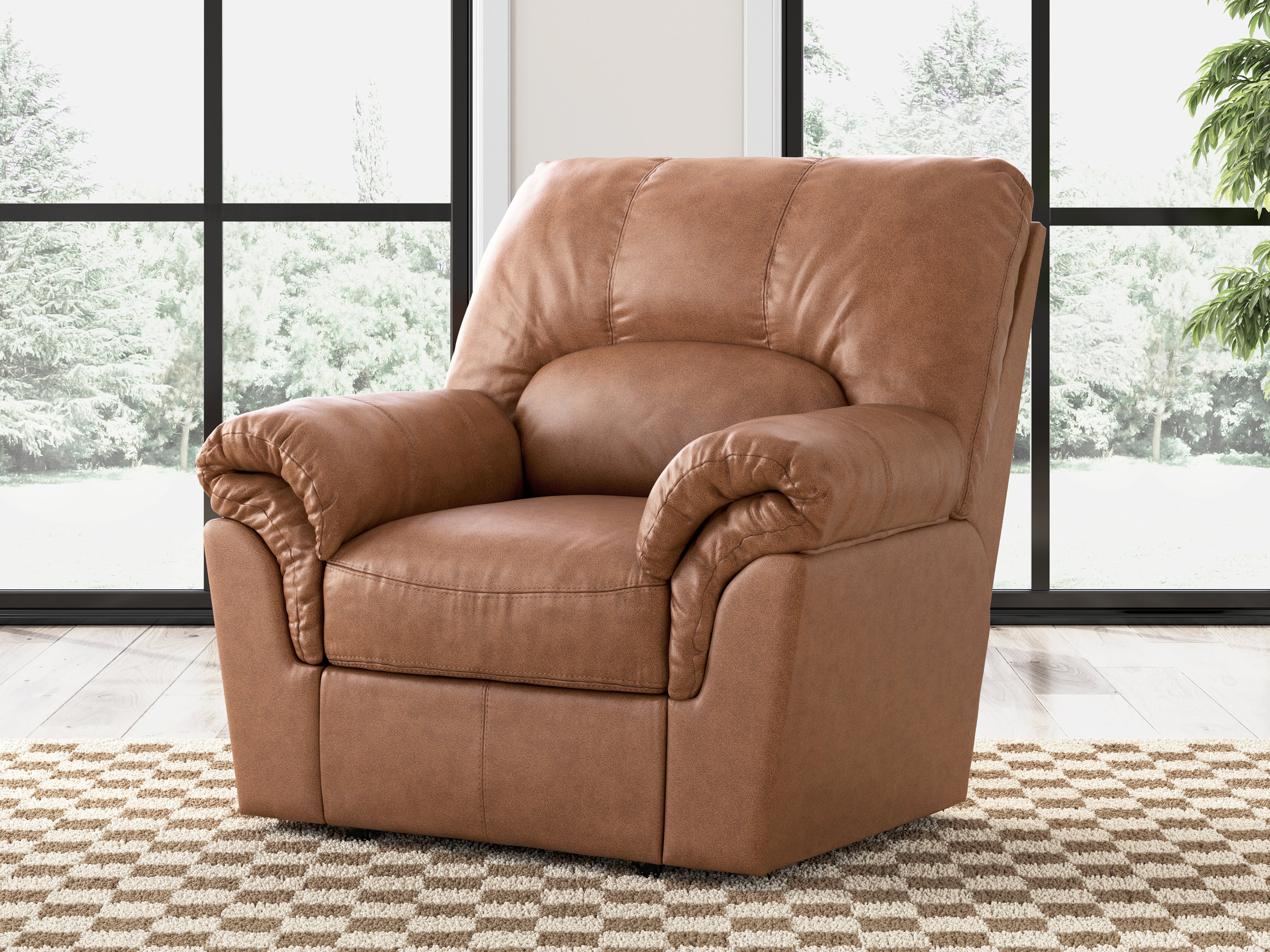 Leasing Furniture - Ashley Furniture - WillowBend Living Room - Rocker Recliner / Caramel - PC2770425