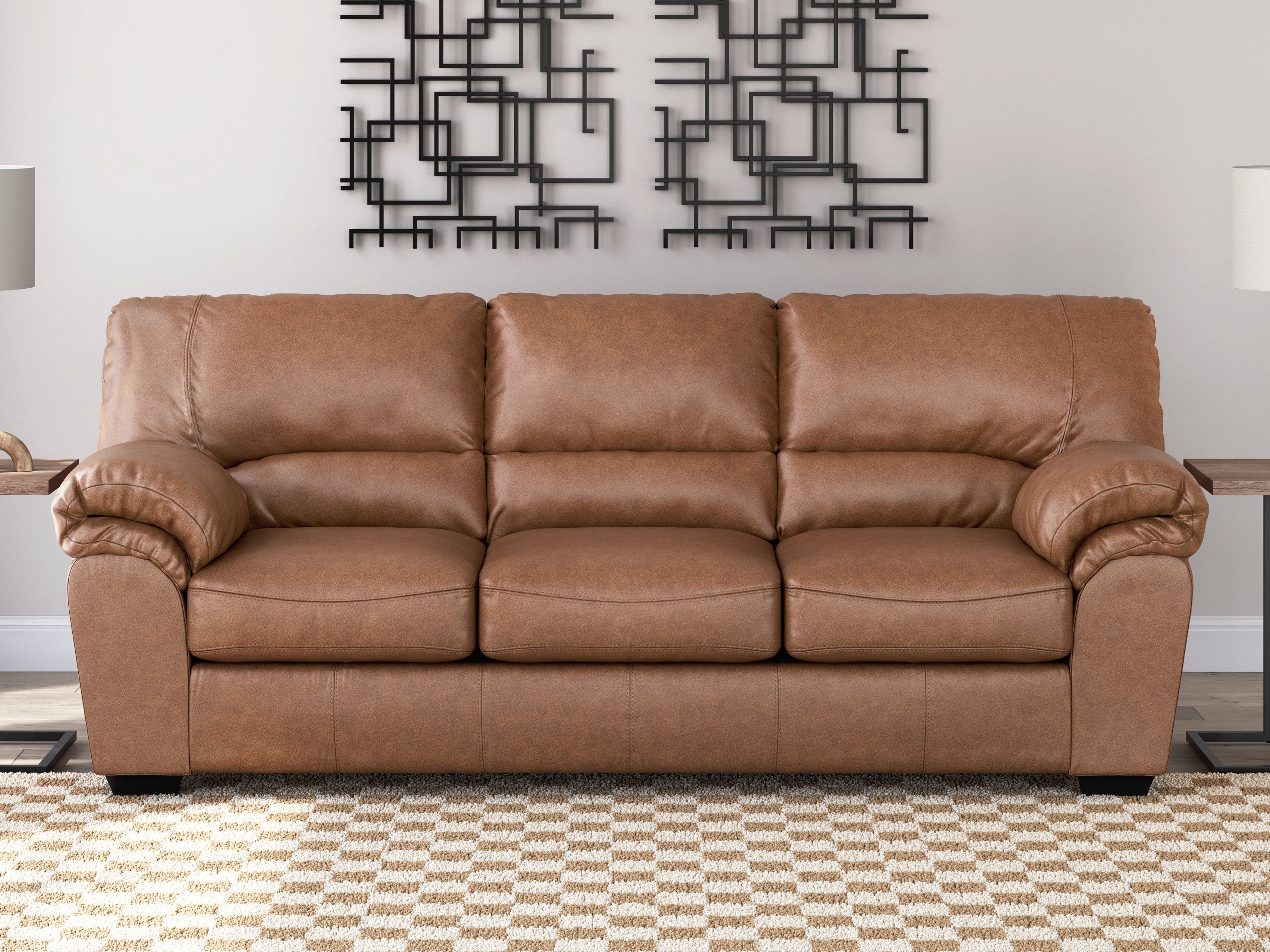 Leasing Furniture - Ashley Furniture - WillowBend Living Room - Sofa / Caramel - PC2770438