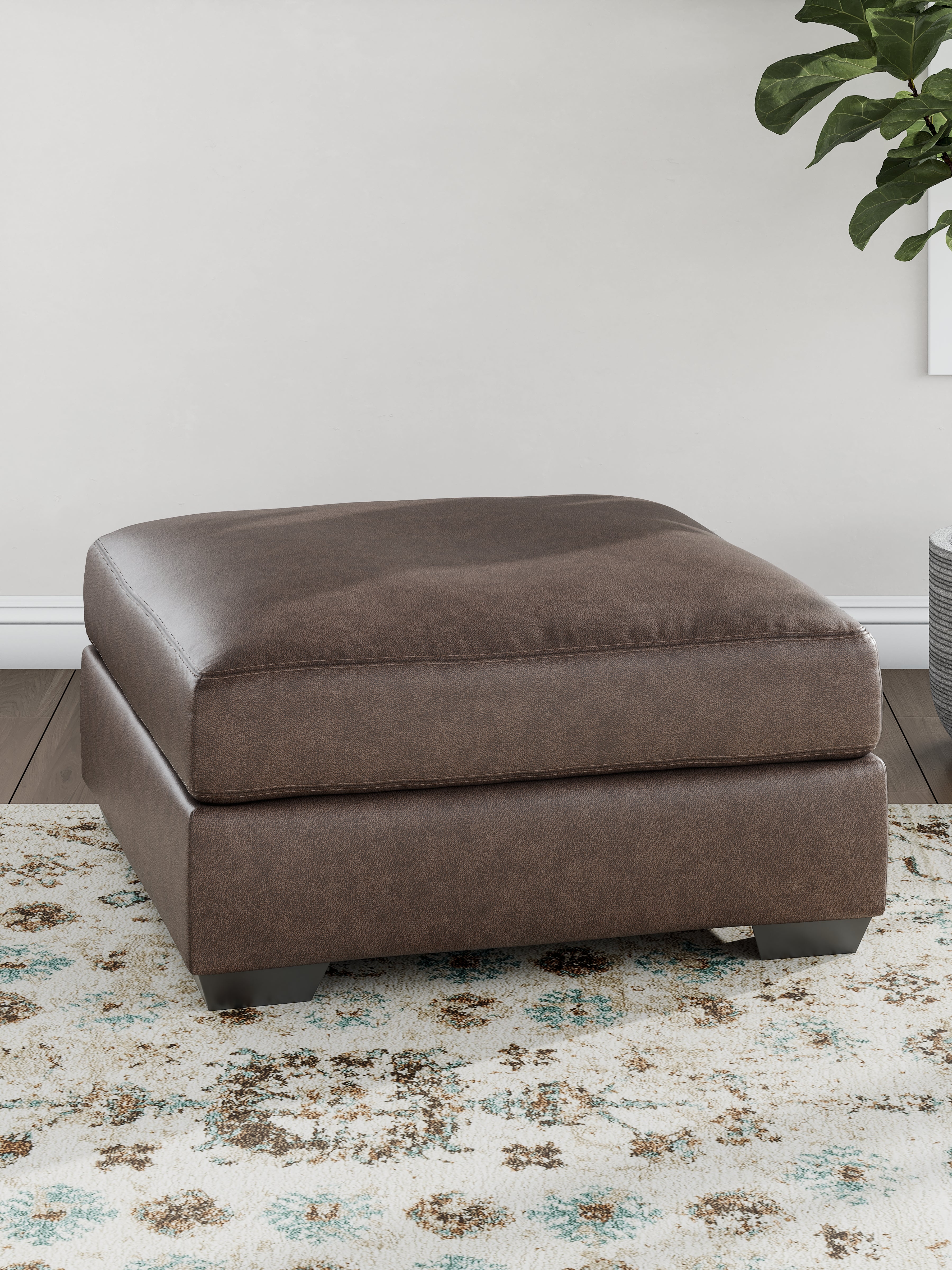Leasing Furniture - Ashley Furniture - WillowBend Living Room - Oversized Accent Ottoman / Umber - PC2770508