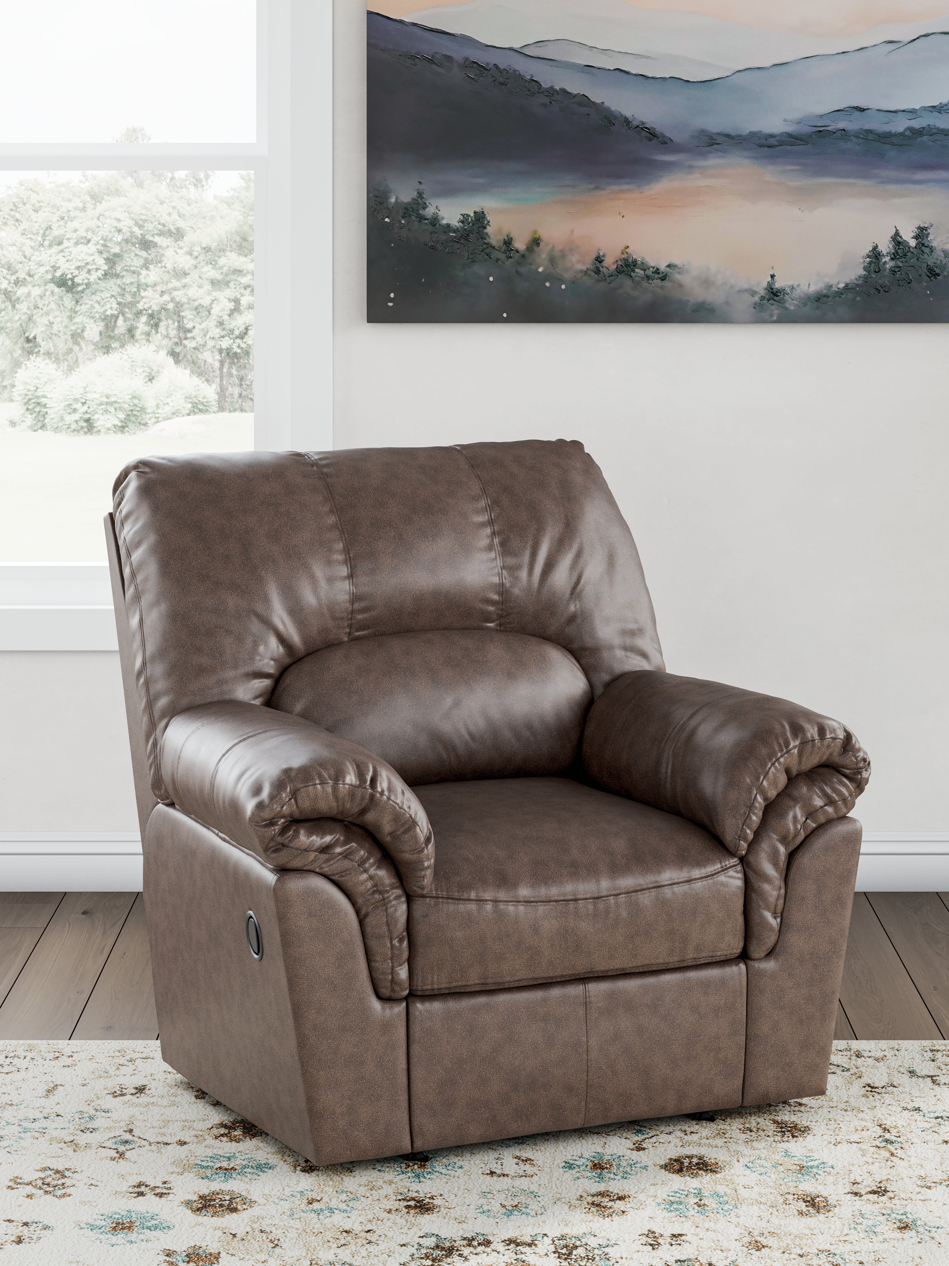 Leasing Furniture - Ashley Furniture - WillowBend Living Room - Rocker Recliner / Umber - PC2770525