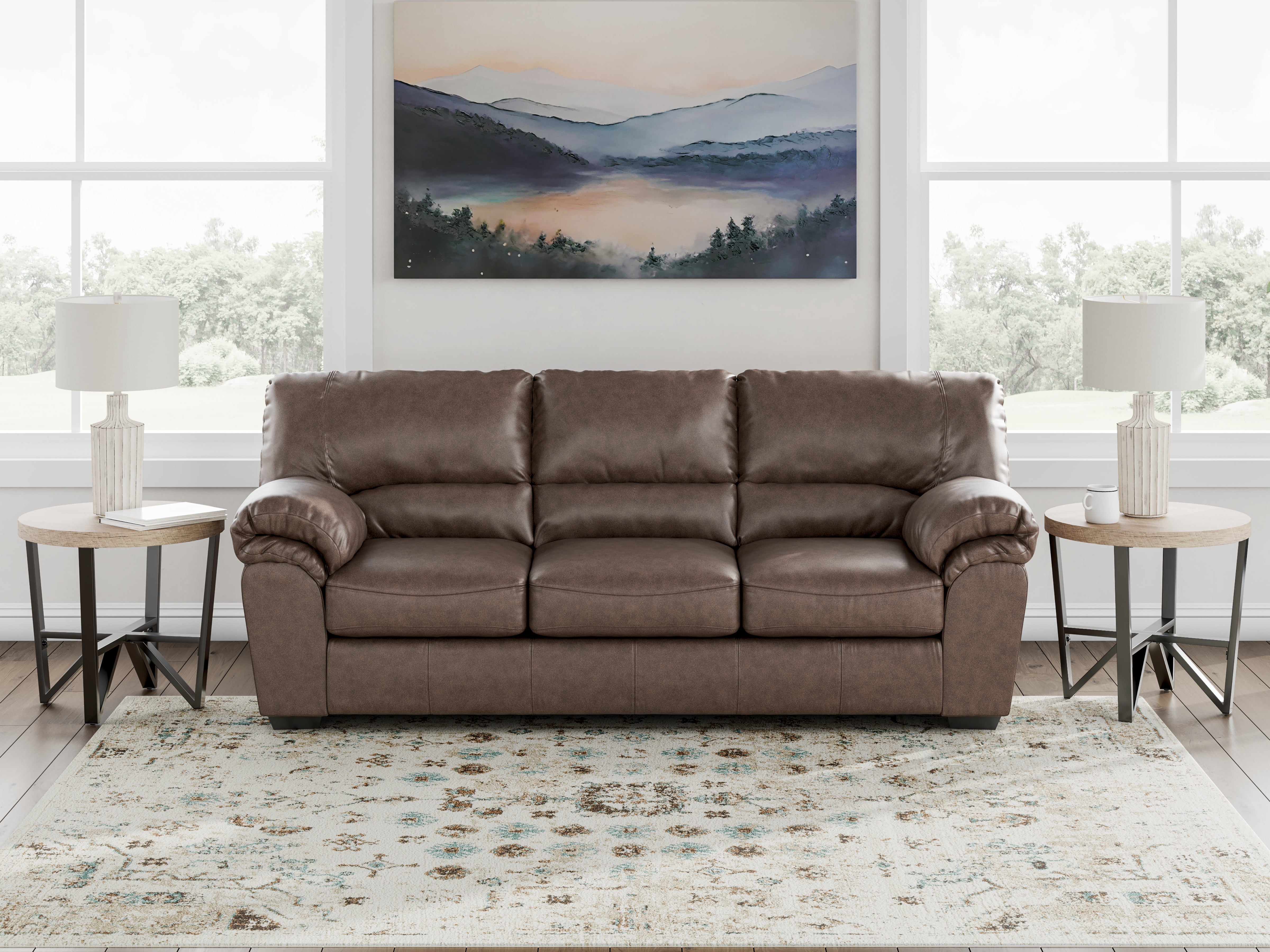 Leasing Furniture - Ashley Furniture - WillowBend Living Room - Sofa / Umber - PC2770538