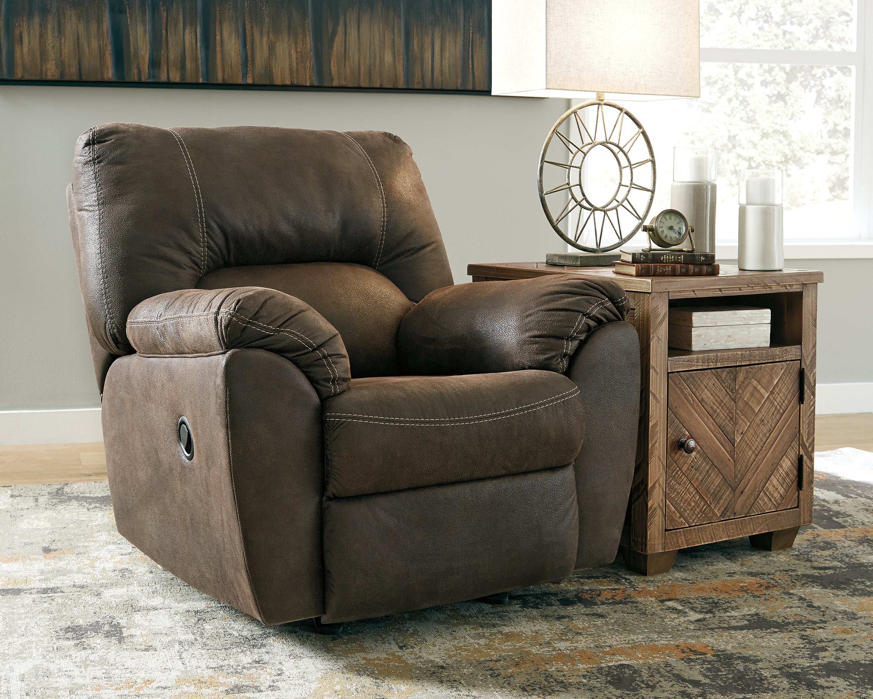Leasing Furniture - Ashley Furniture - Tambo Living Room - Rocker Recliner / Canyon - 2780225