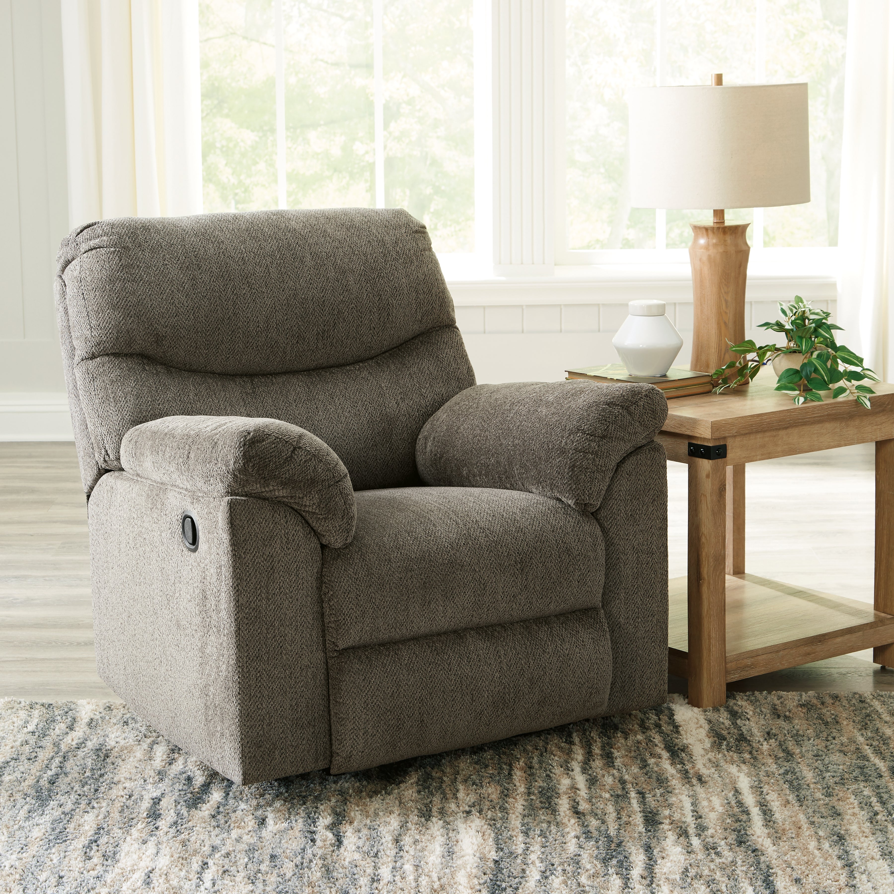 Leasing Furniture - Ashley Furniture - Alphons Living Room - Rocker Recliner / Putty - 2820125