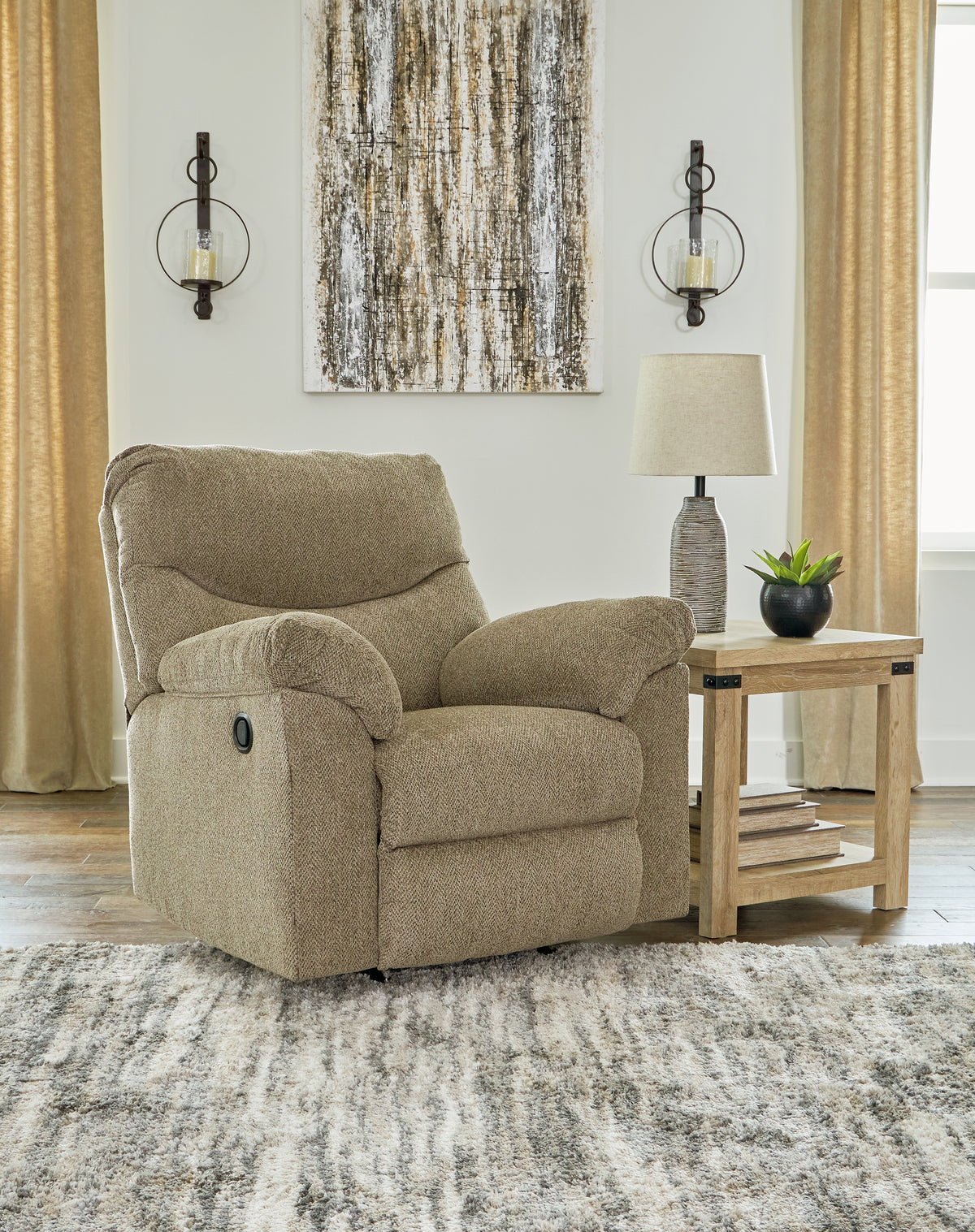 Leasing Furniture - Ashley Furniture - Alphons Living Room - Reclining Loveseat / Briar - 2820286