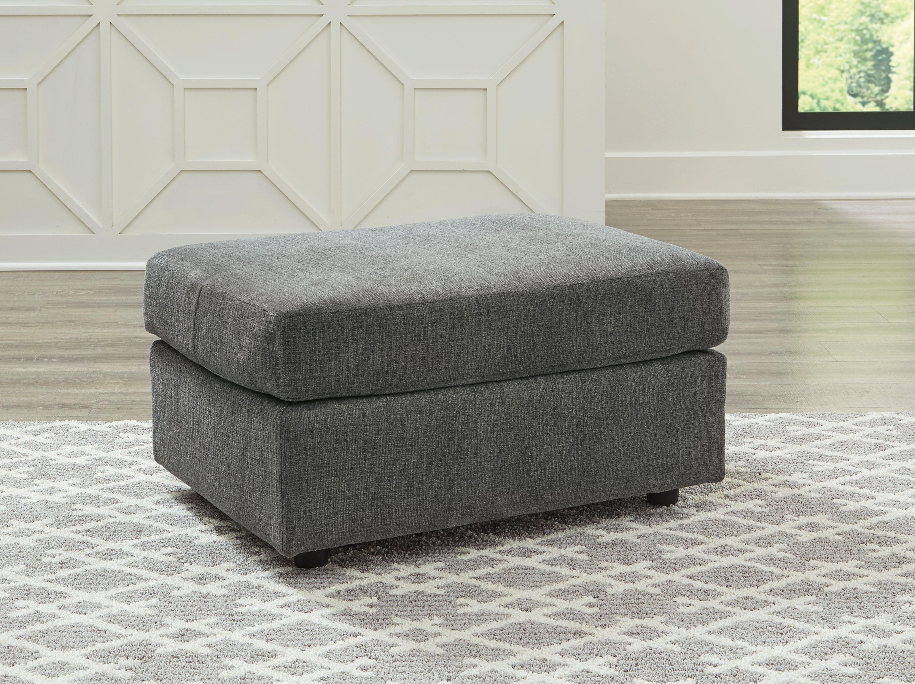 Leasing Furniture - Ashley Furniture - Stairatt Living Room - Ottoman / Gravel - 2850214