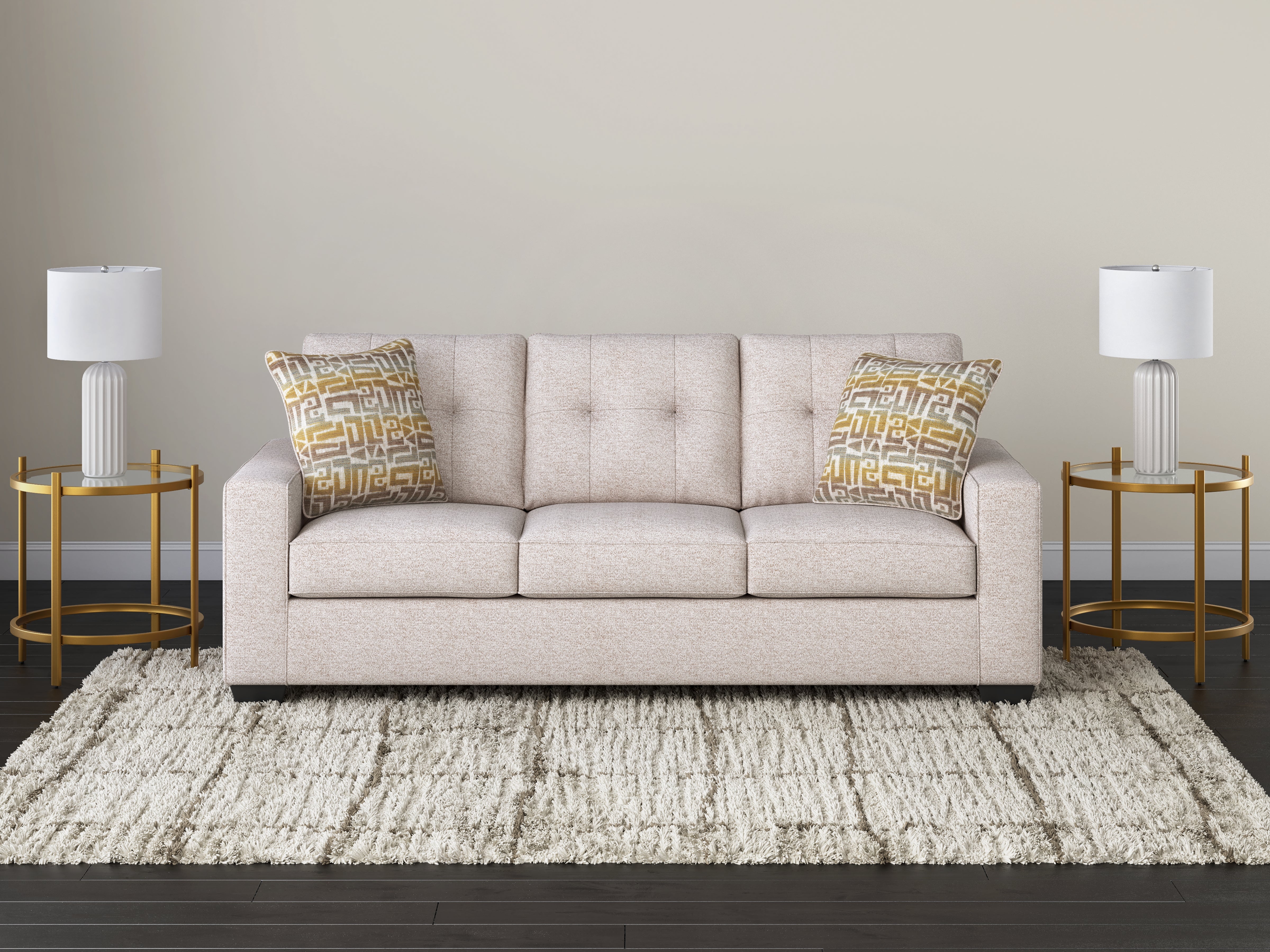 Leasing Furniture - Ashley Furniture - Larimer Living Room - Sofa / Stone - PC2920338