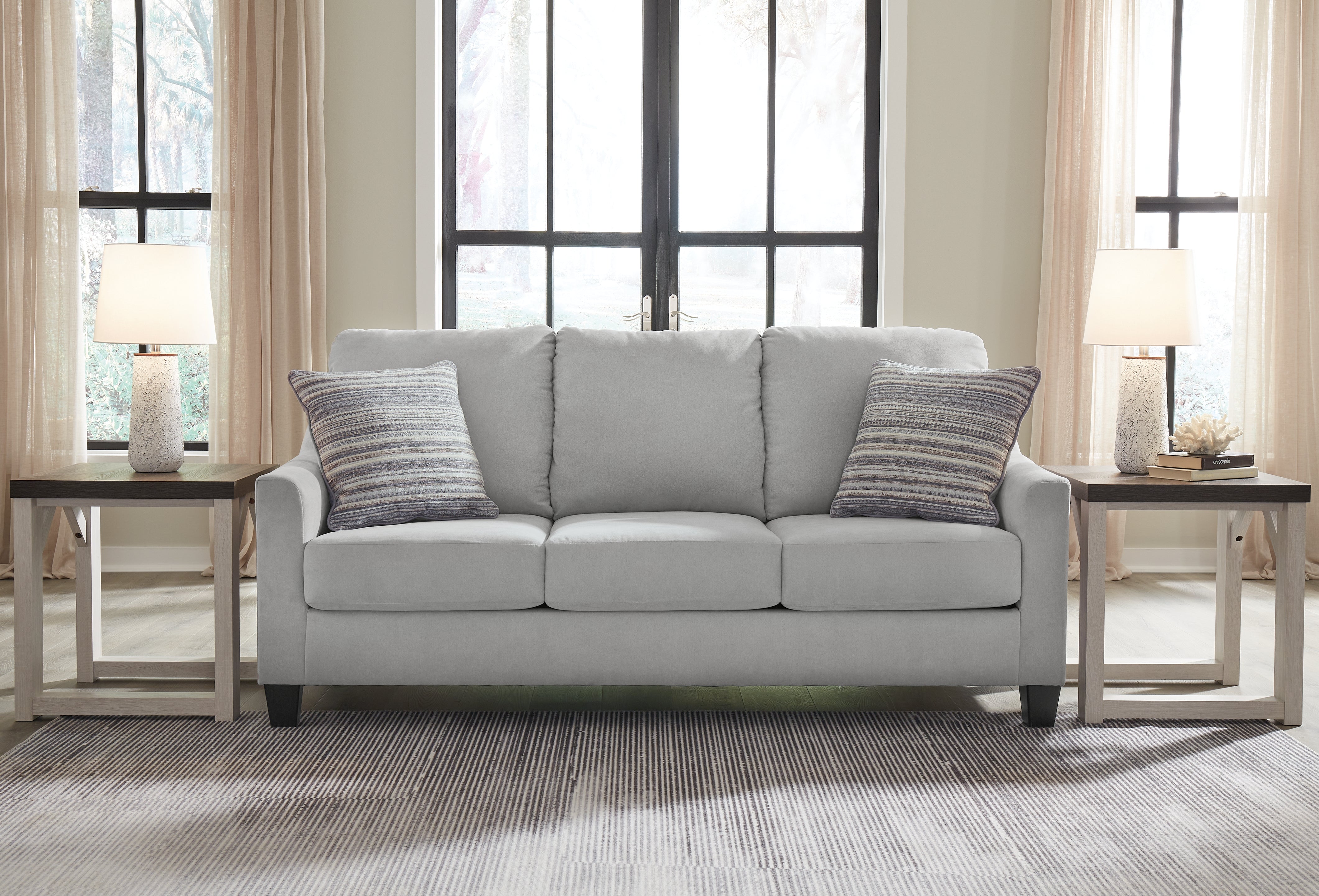 Leasing Furniture - Ashley Furniture - Adlai Living Room - Sofa / Shadow - 3010338