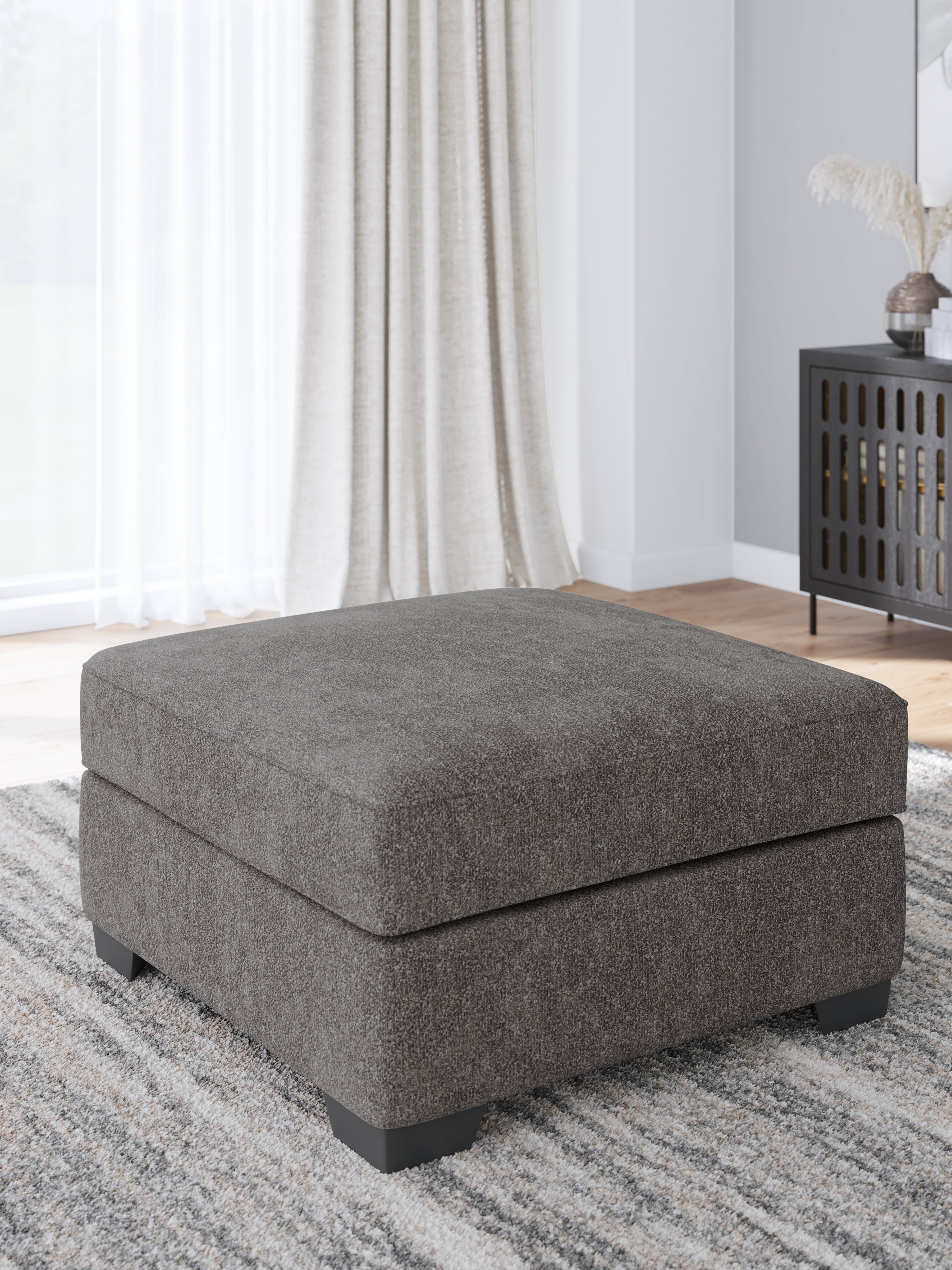 Leasing Furniture - Ashley Furniture - Olten Living Room - Oversized Accent Ottoman / Graphite - 3130508