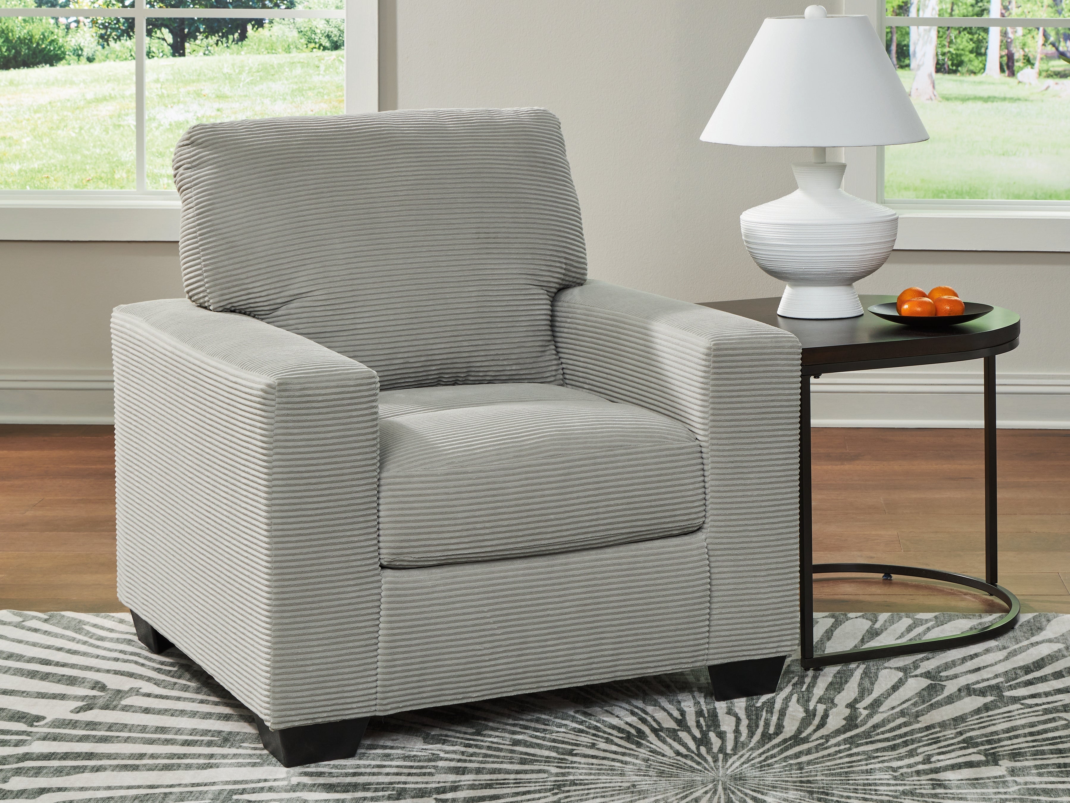 Leasing Furniture - Ashley Furniture - Greenbriar Living Room - Chair / Smoke - PC3200520
