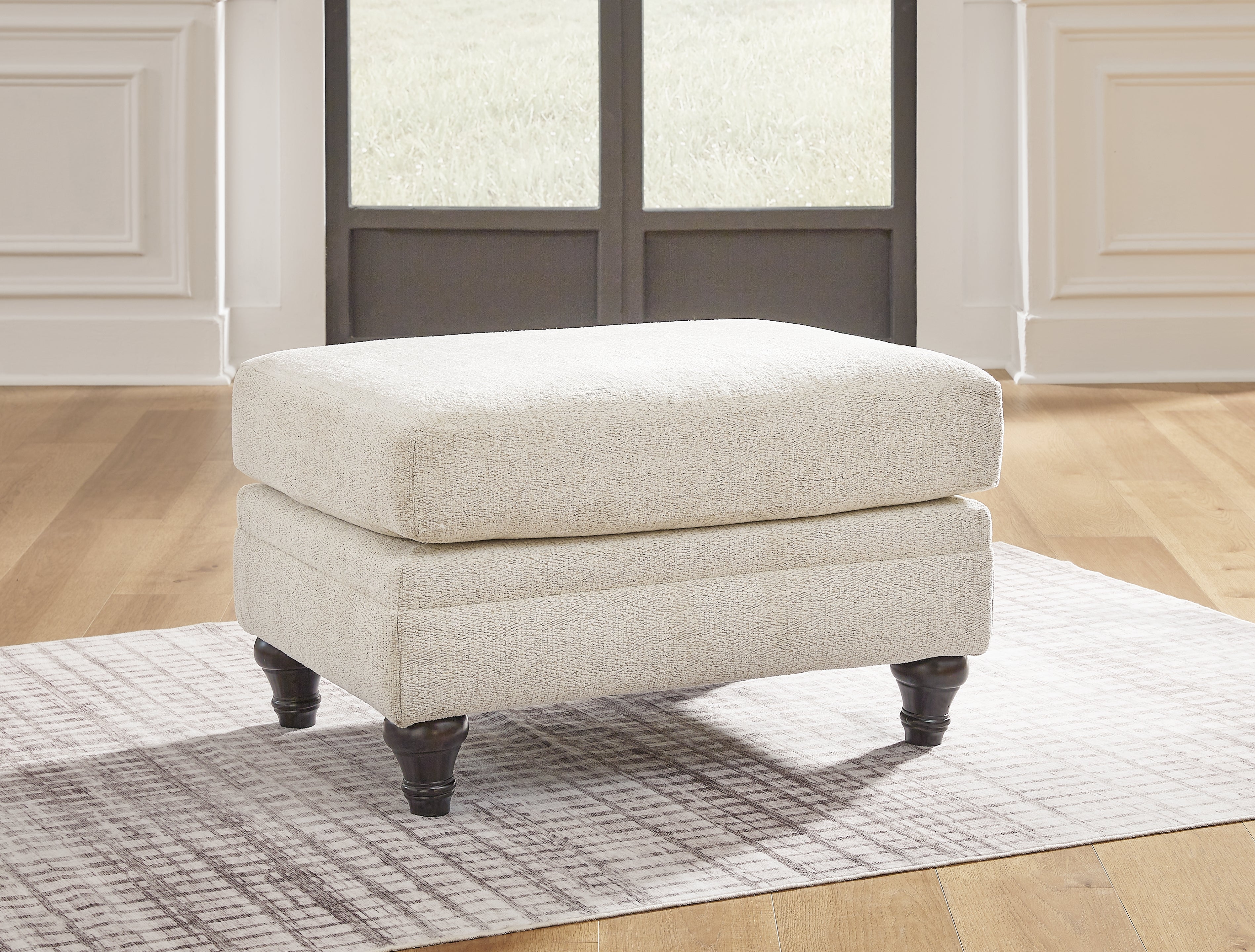 Leasing Furniture - Ashley Furniture - Valerani Living Room - Ottoman / Sandstone - 3570214