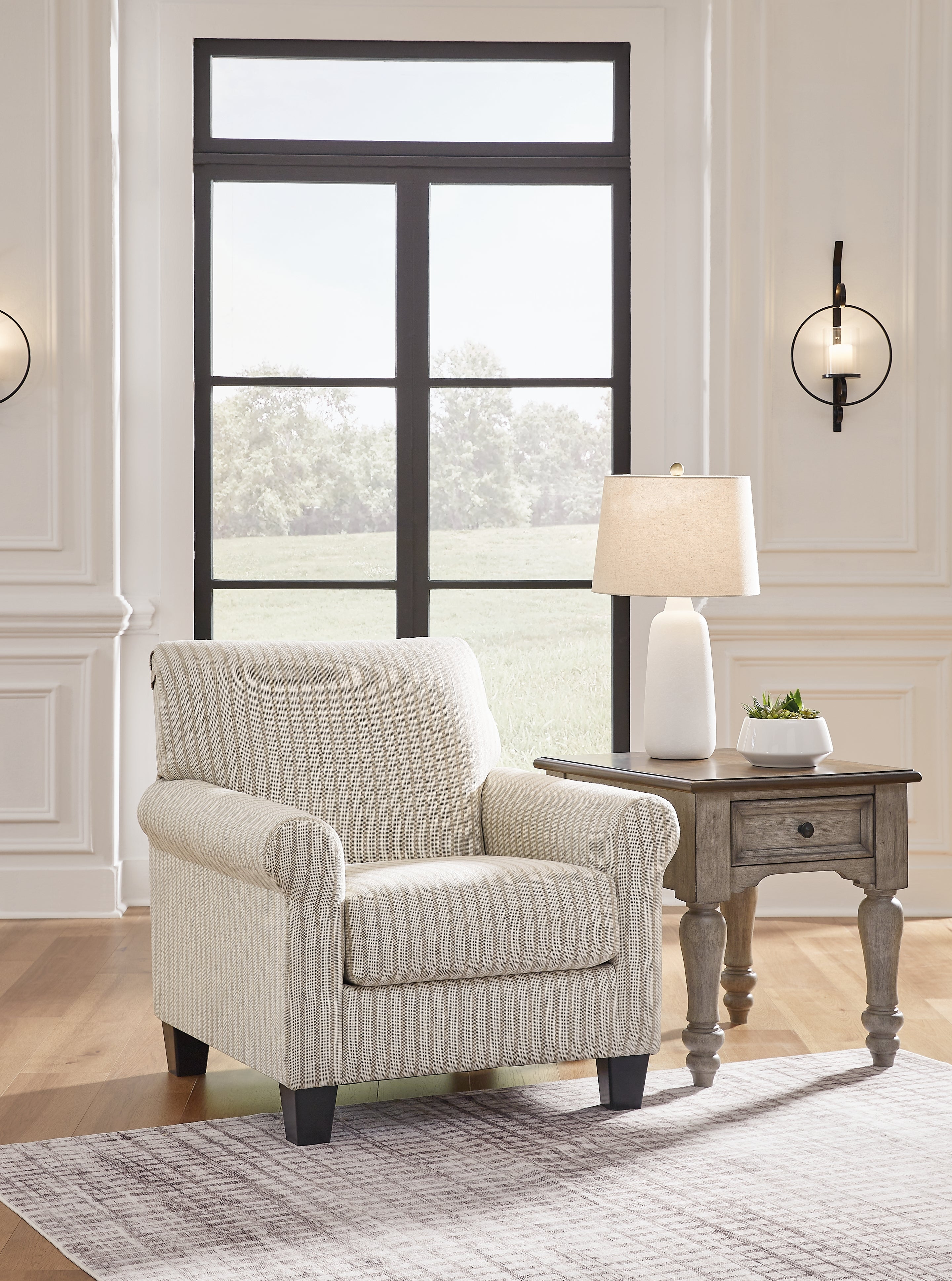 Leasing Furniture - Ashley Furniture - Valerani Living Room - Accent Chair / Sandstone - 3570221