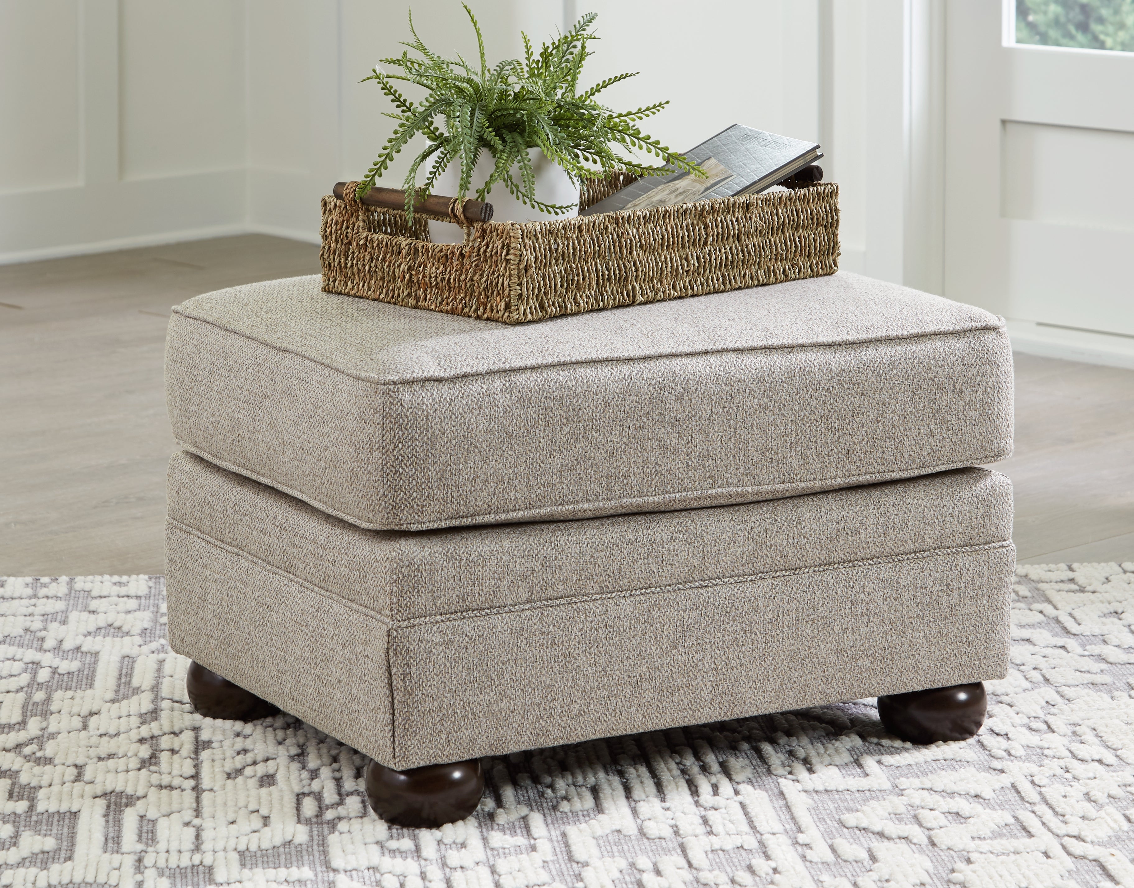 Leasing Furniture - Ashley Furniture - Gaelon Living Room - Ottoman / Dune - 3730714