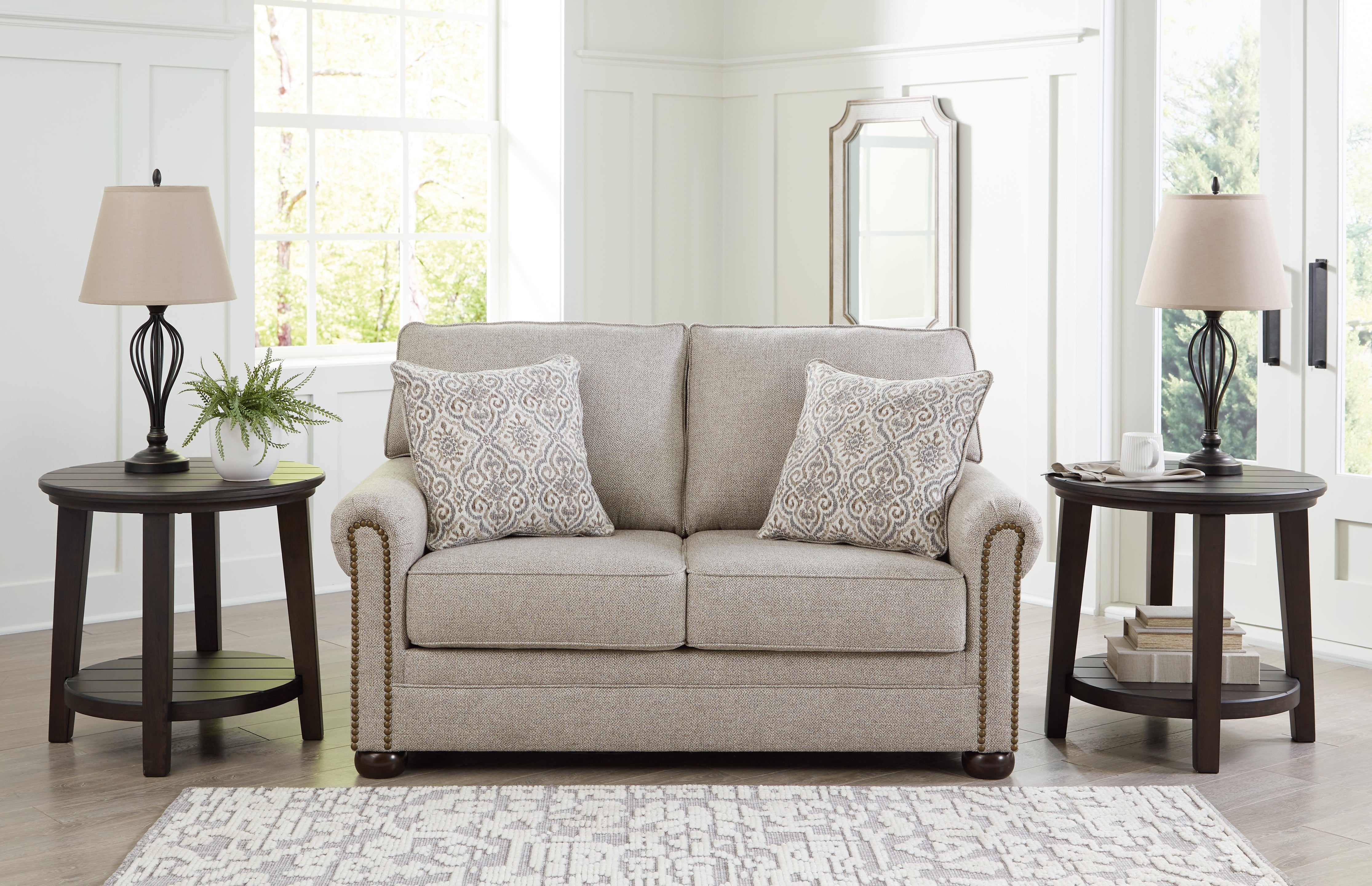 Leasing Furniture - Ashley Furniture - Gaelon Living Room - Loveseat / Dune - 3730735