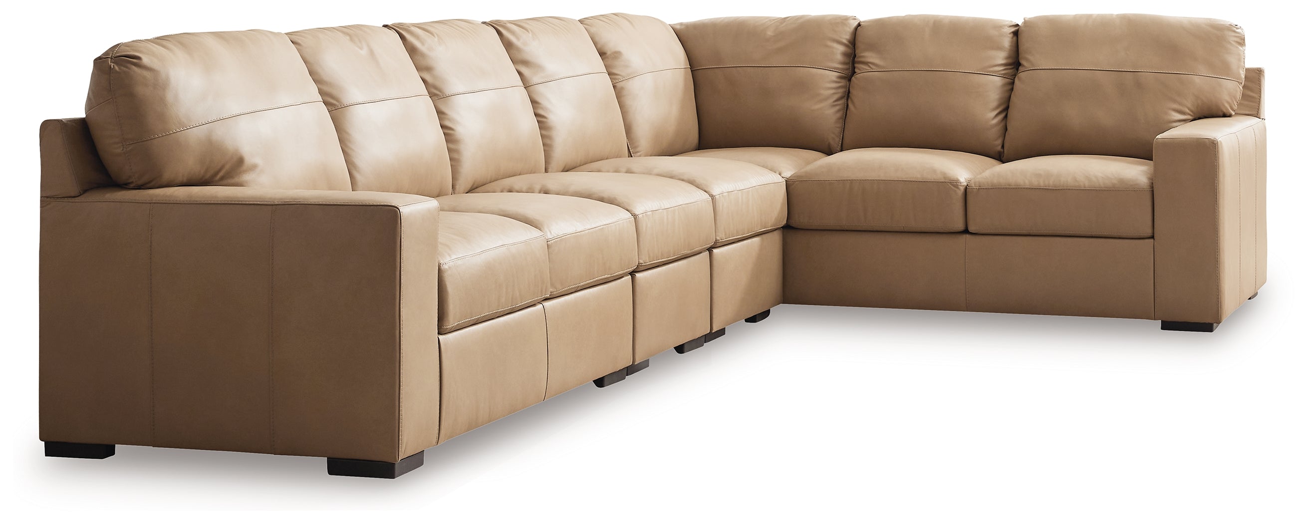Leasing Furniture - Ashley Furniture - Bandon Sectional - RAF 4-Piece Sectional / Toffee - 38006S6