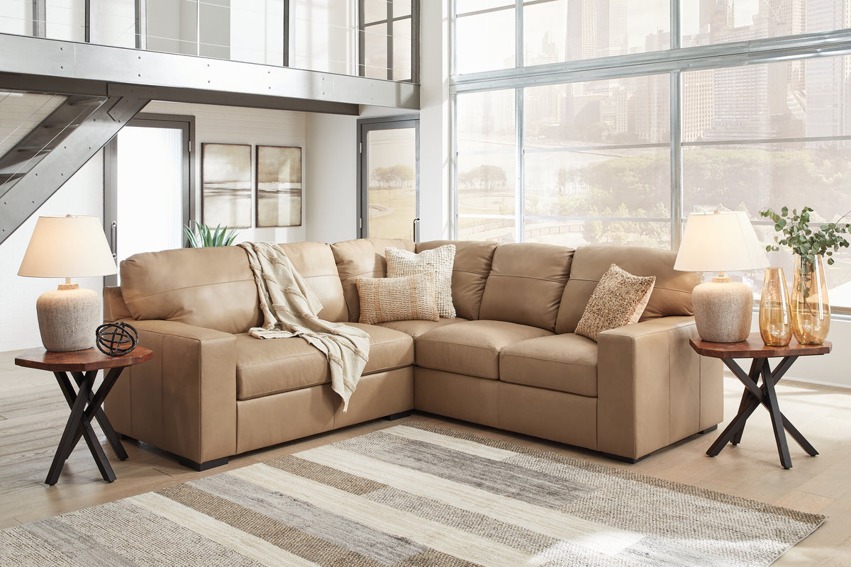 Leasing Furniture - Ashley Furniture - Bandon Sectional - RAF 4-Piece Sectional / Toffee - 38006S6