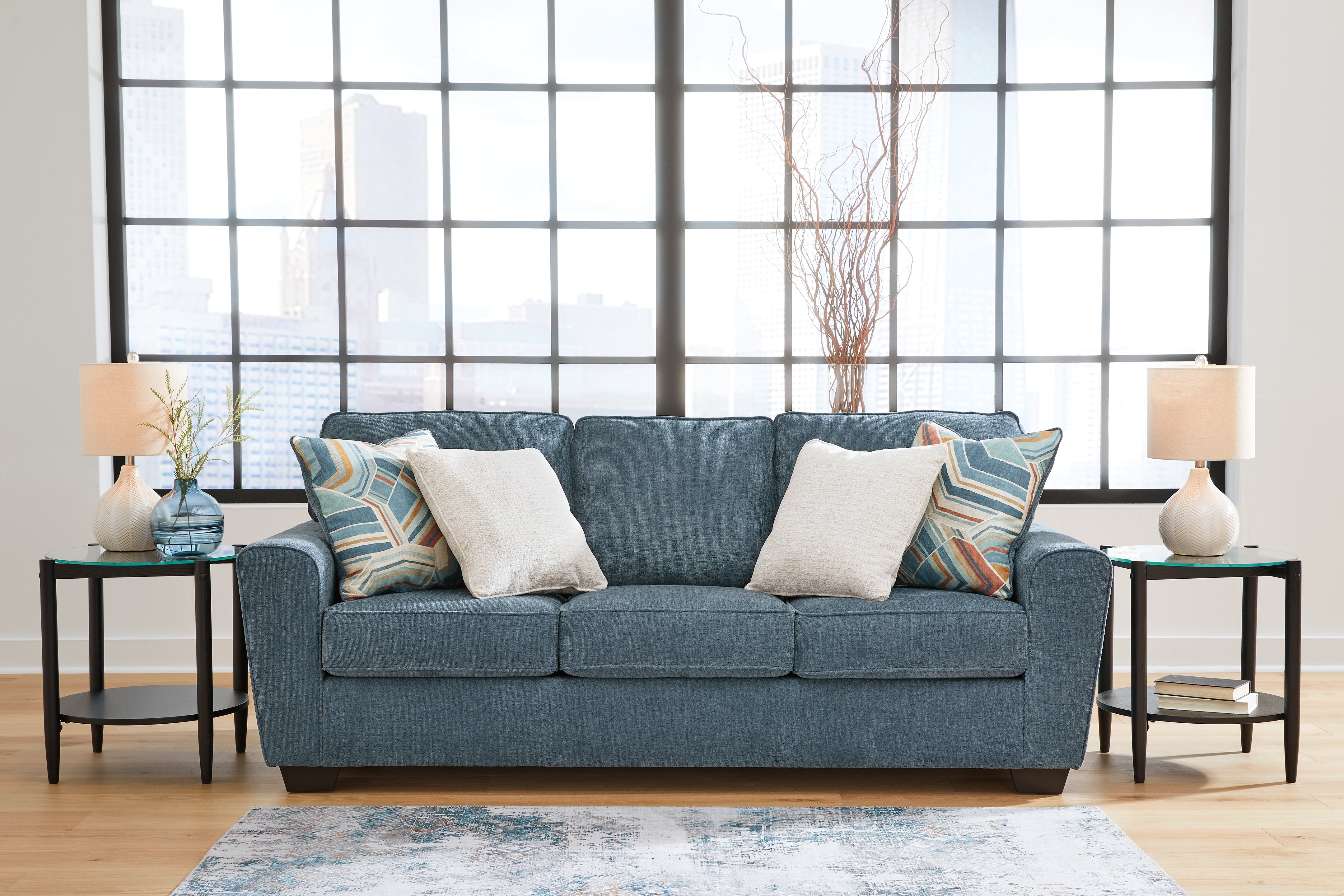 Leasing Furniture - Ashley Furniture - Cashton Living Room - Sofa / Blue - 4060538