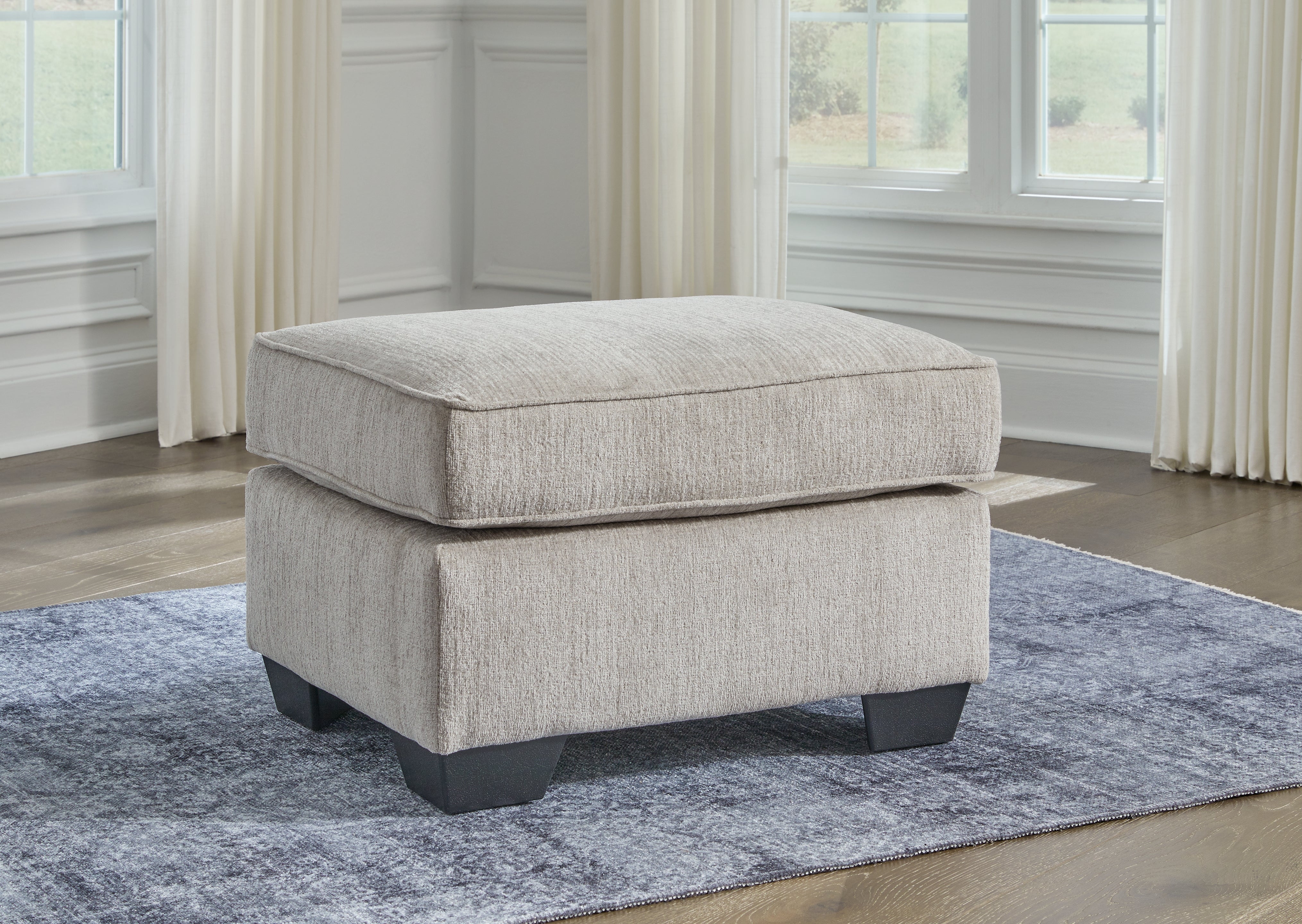Leasing Furniture - Ashley Furniture - Cashton Living Room - Ottoman / Ice - 4060614