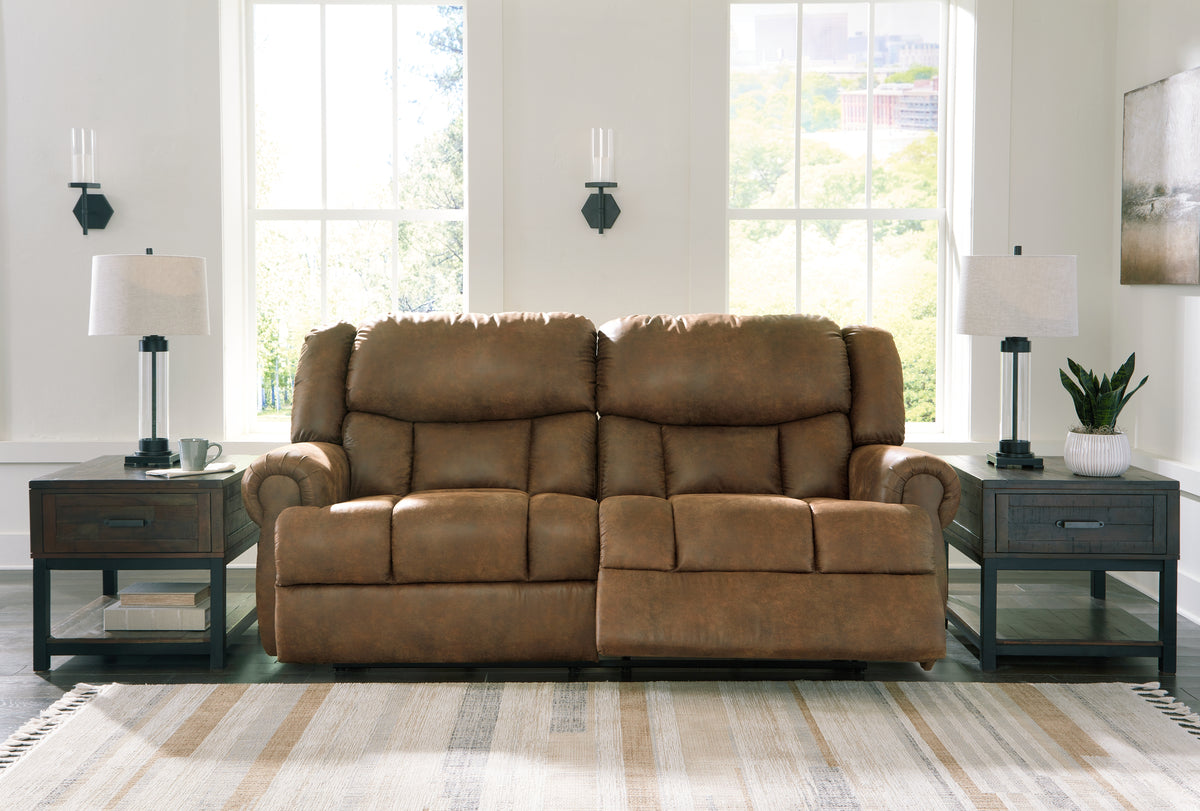 Leasing Furniture - Ashley Furniture - Boothbay Living Room - 2 Seat Reclining Sofa / Auburn - 4470481