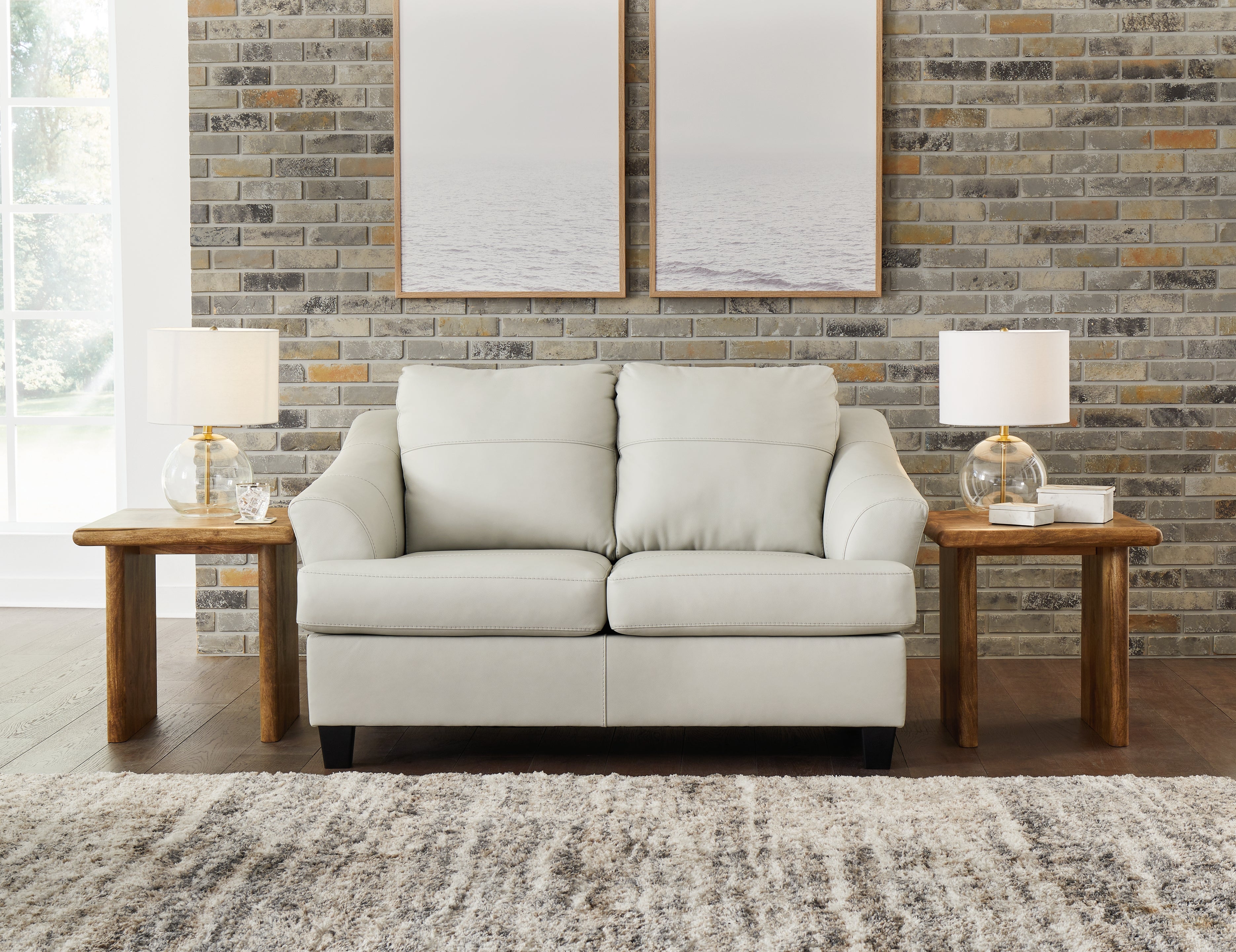 Leasing Furniture - Ashley Furniture - Genoa Living Room - Loveseat / Coconut - 4770435