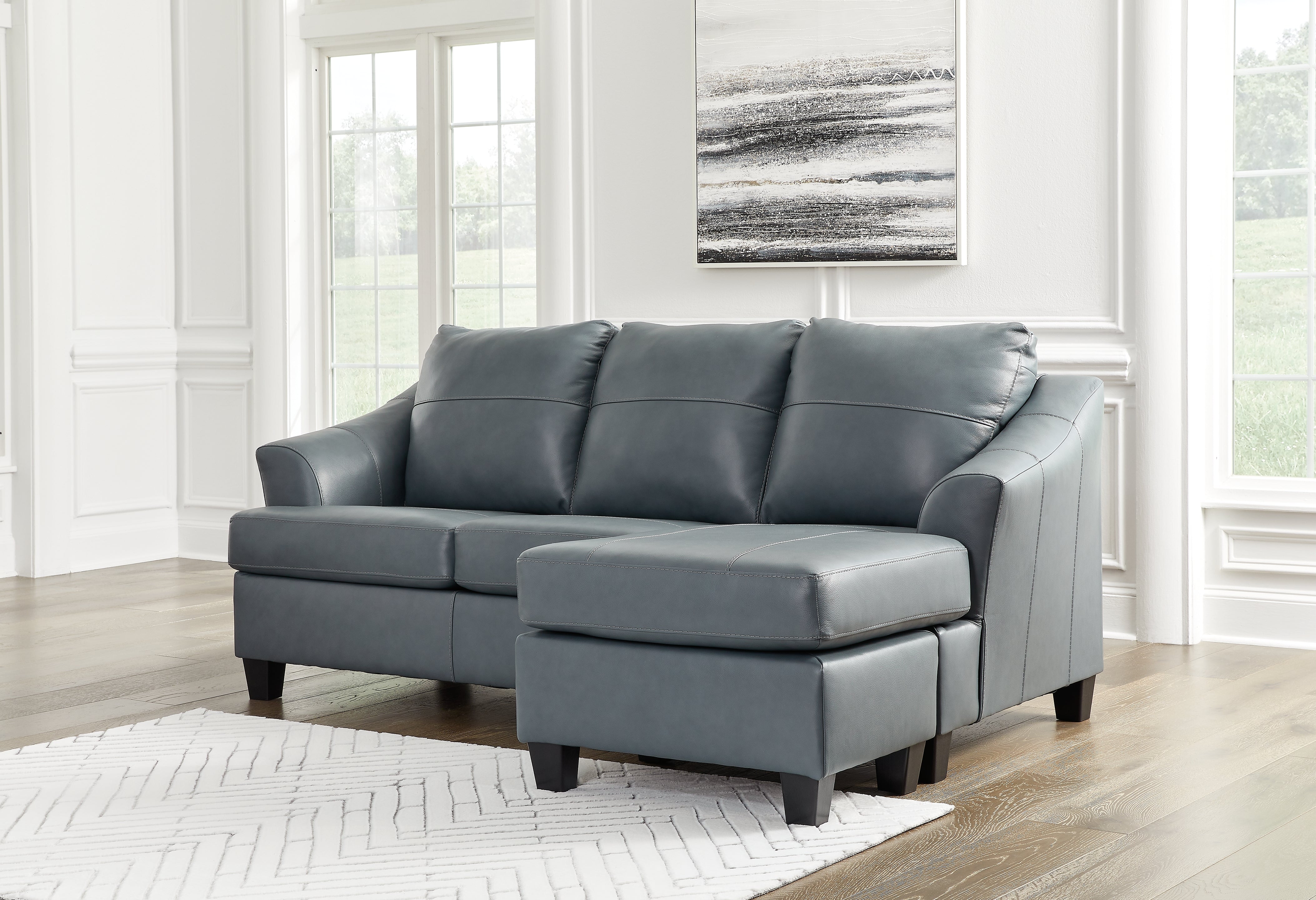 Leasing Furniture - Ashley Furniture - Genoa Living Room - Sofa Chaise / Steel - 4770518