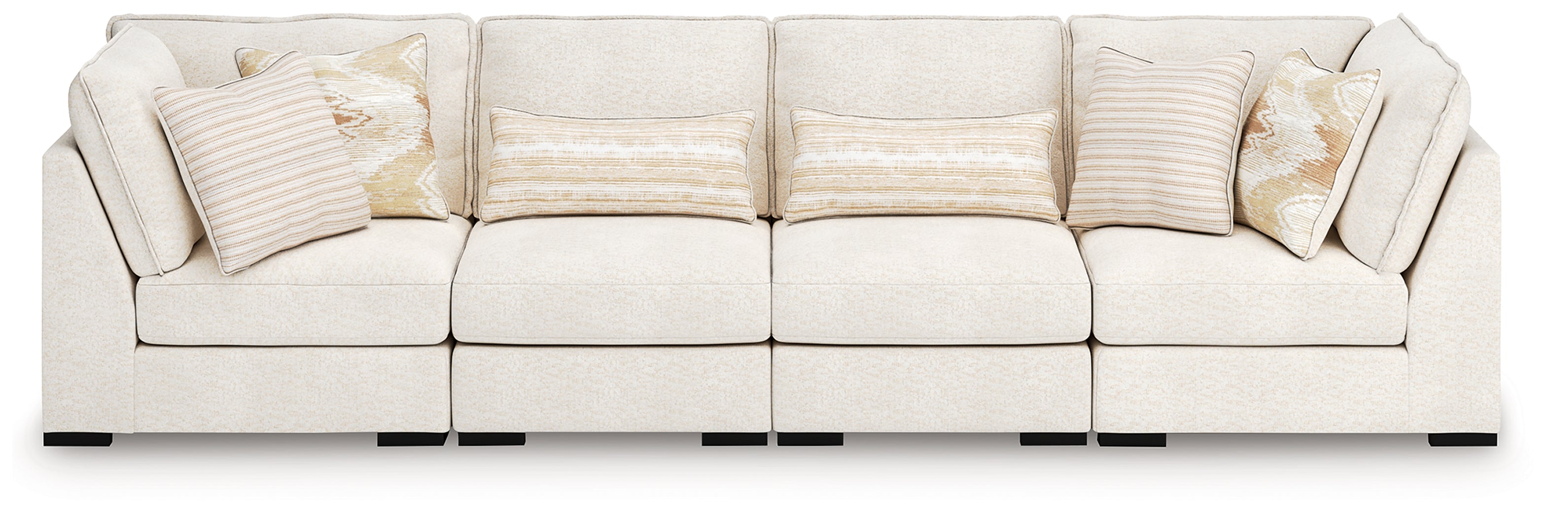 Leasing Furniture - Ashley Furniture - Donelson Creek Sectional - 4-Piece Sectional / Vanilla - 48002S2