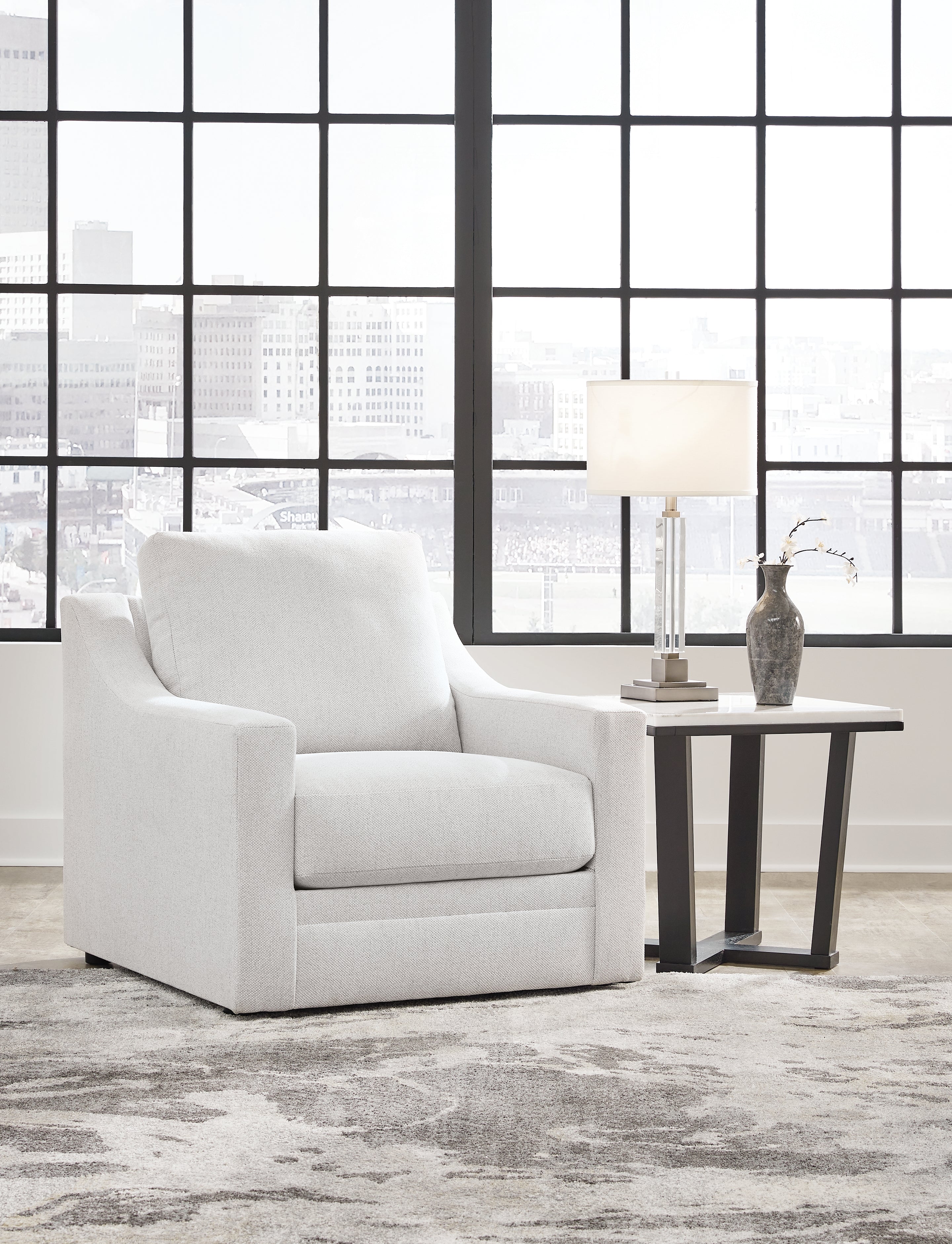 Leasing Furniture - Ashley Furniture - Maitelynn Living Room - Chair / Chalk - 4820220