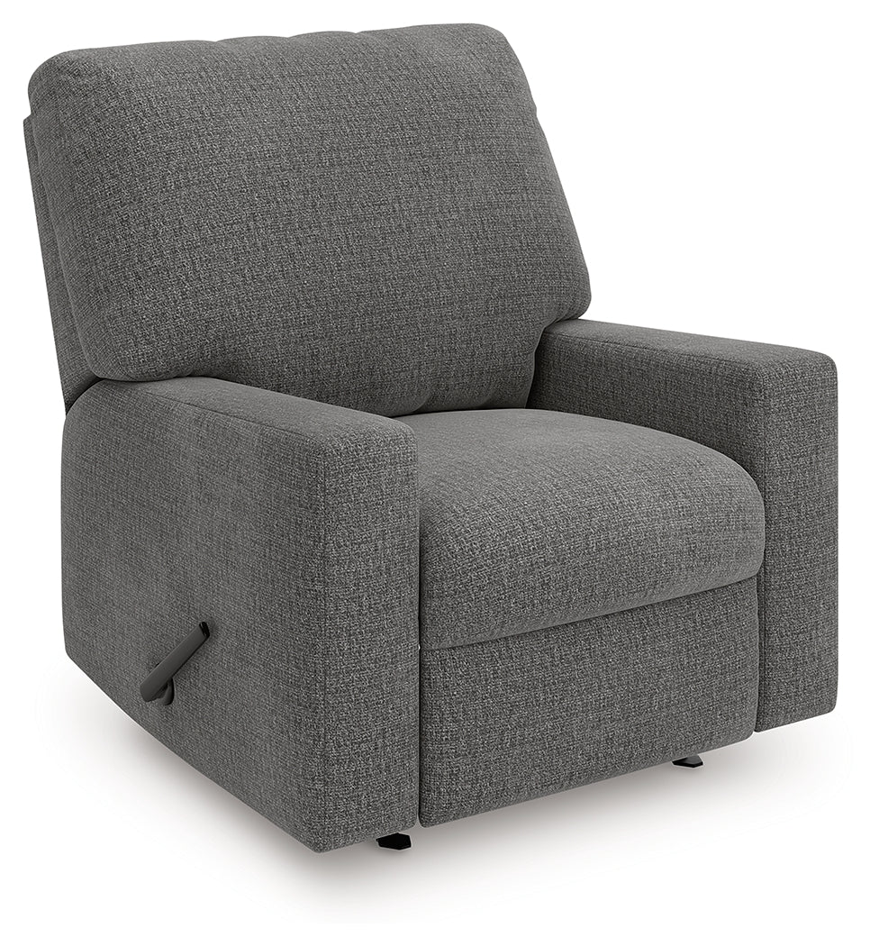 Leasing Furniture - Ashley Furniture - Newellen Living Room - Rocker Recliner / Greystone - 4840525