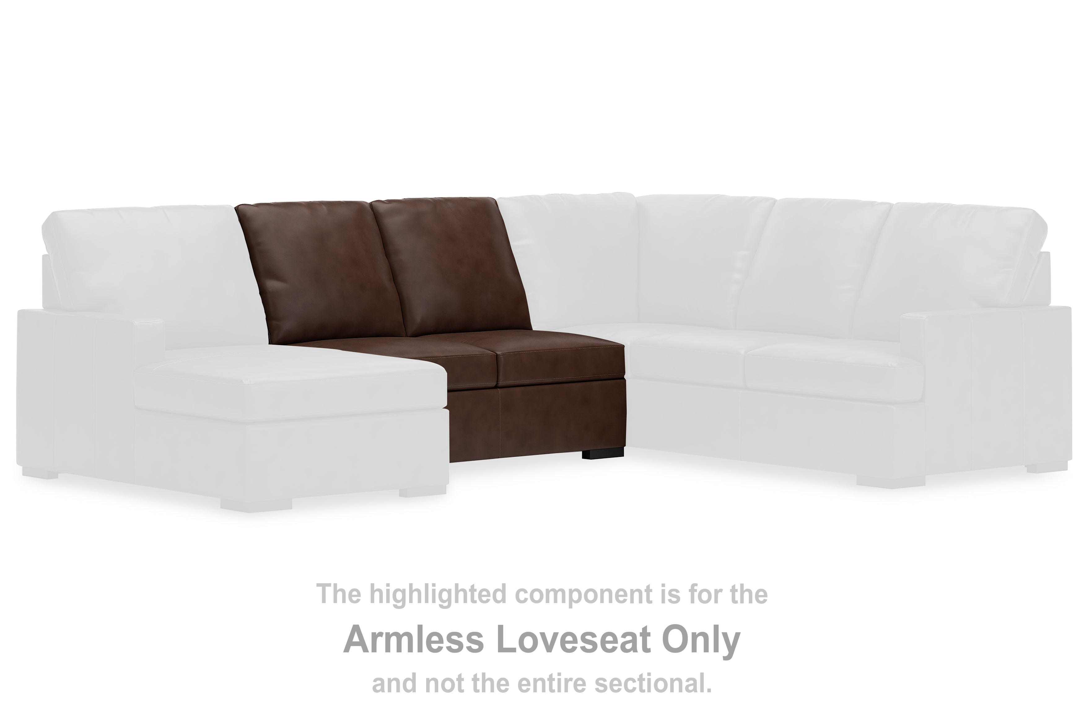 Leasing Furniture - Ashley Furniture - McDowlan Sectional - Armless Loveseat / Coffee - PC4850434
