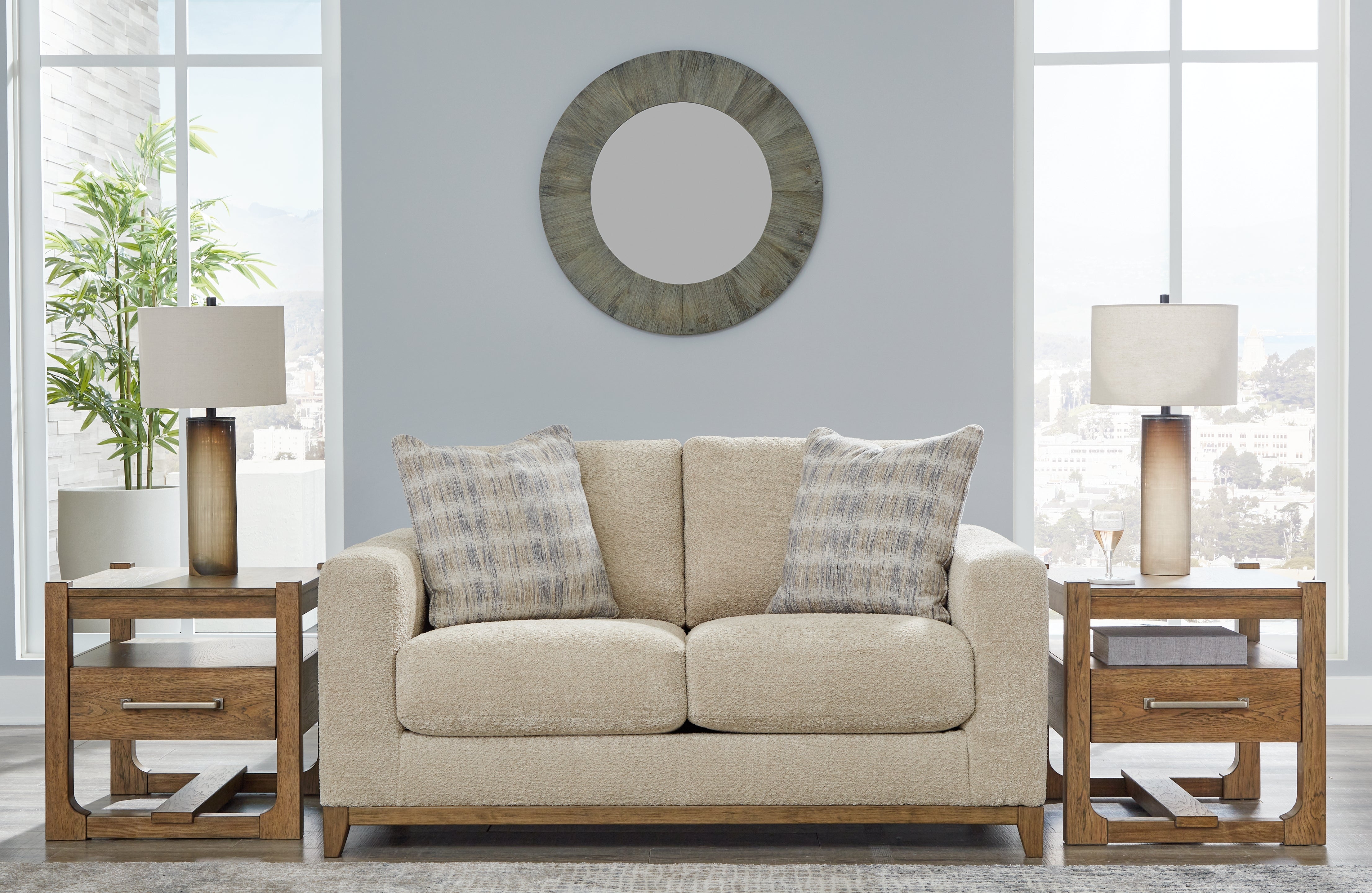 Leasing Furniture - Ashley Furniture - Parklynn Living Room - Loveseat / Desert - 4890235