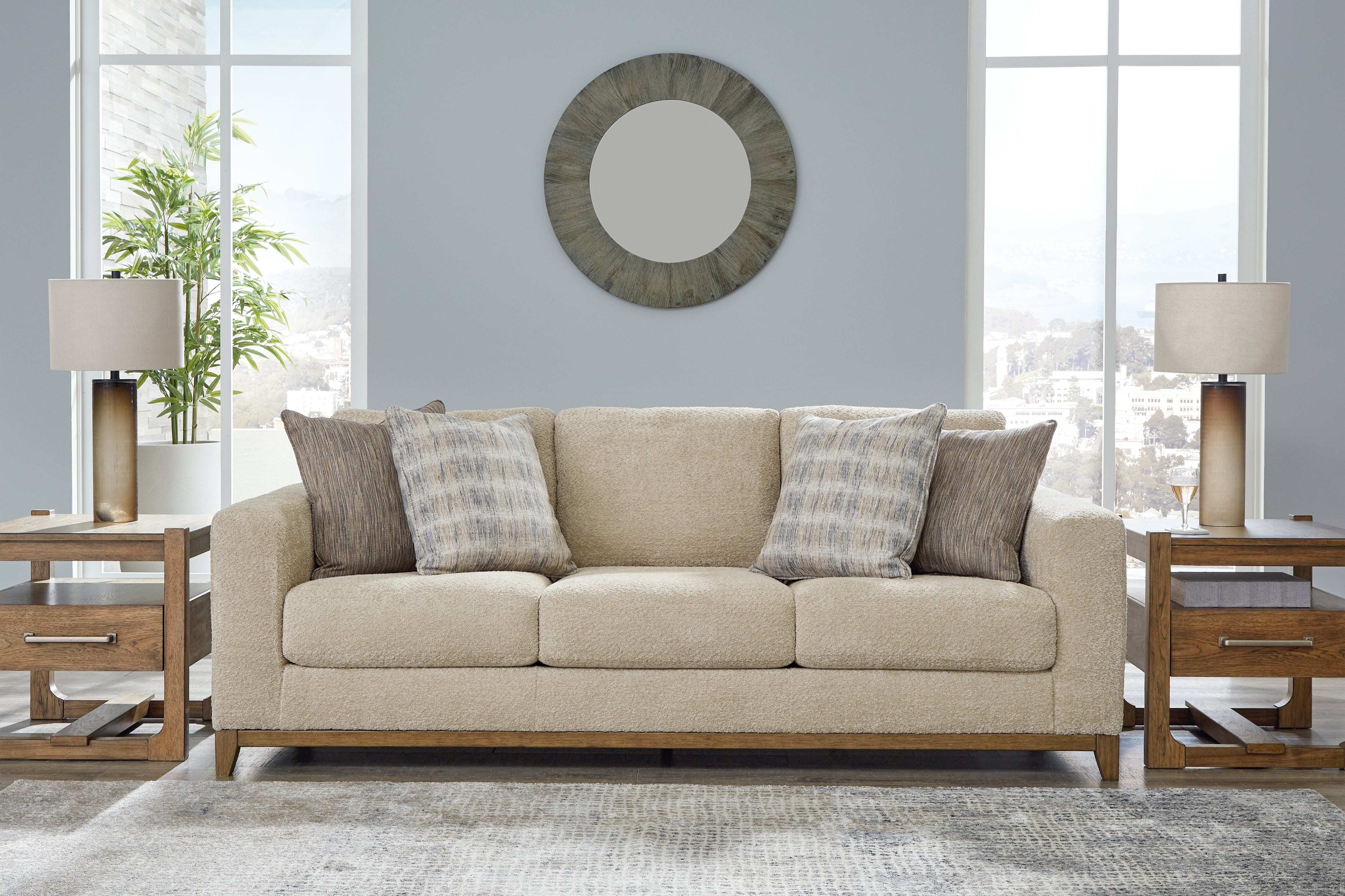 Leasing Furniture - Ashley Furniture - Parklynn Living Room - Sofa / Desert - 4890238