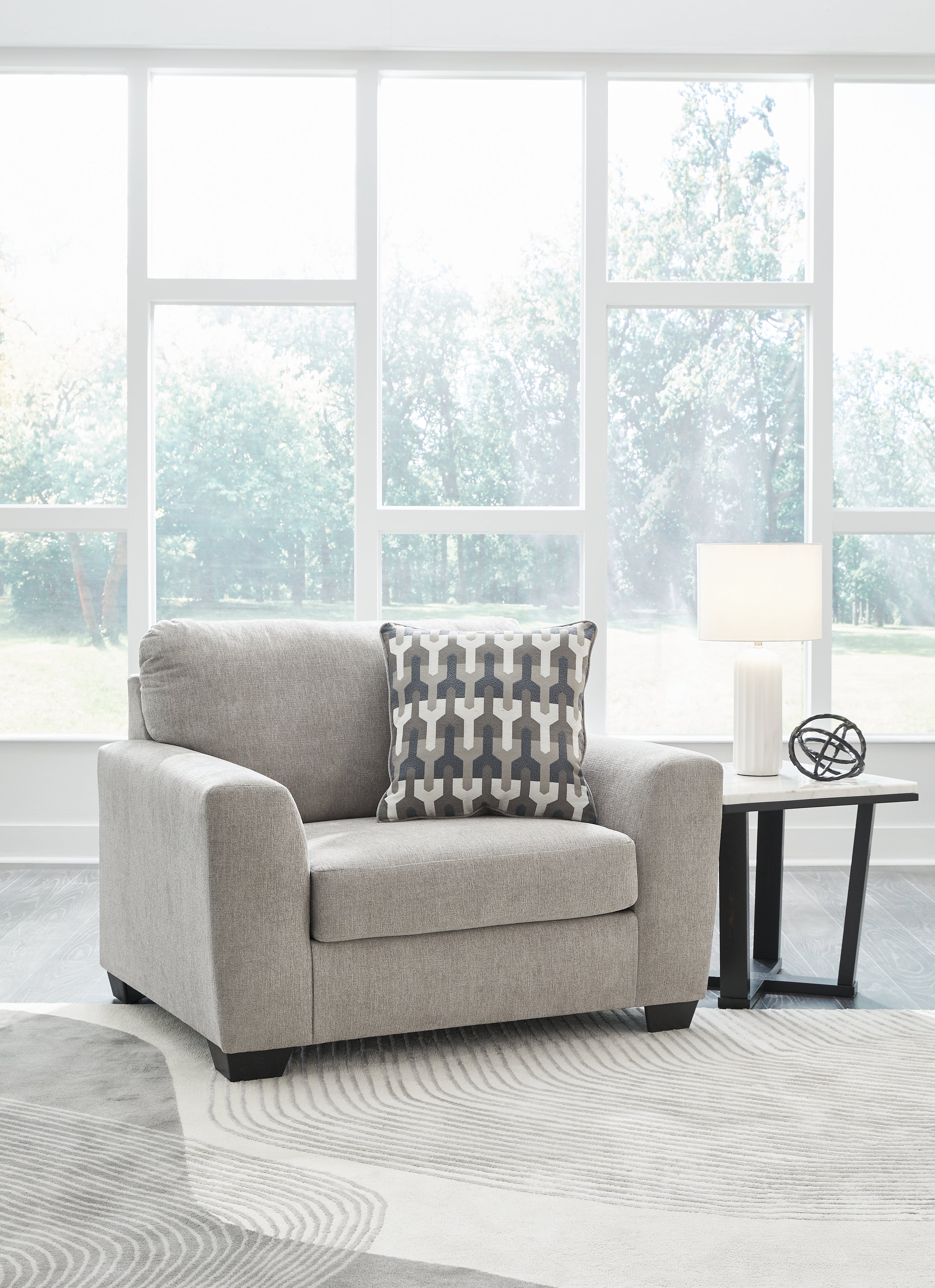 Leasing Furniture - Ashley Furniture - Avenal Park Living Room - Chair and a Half / Flannel - 5080523
