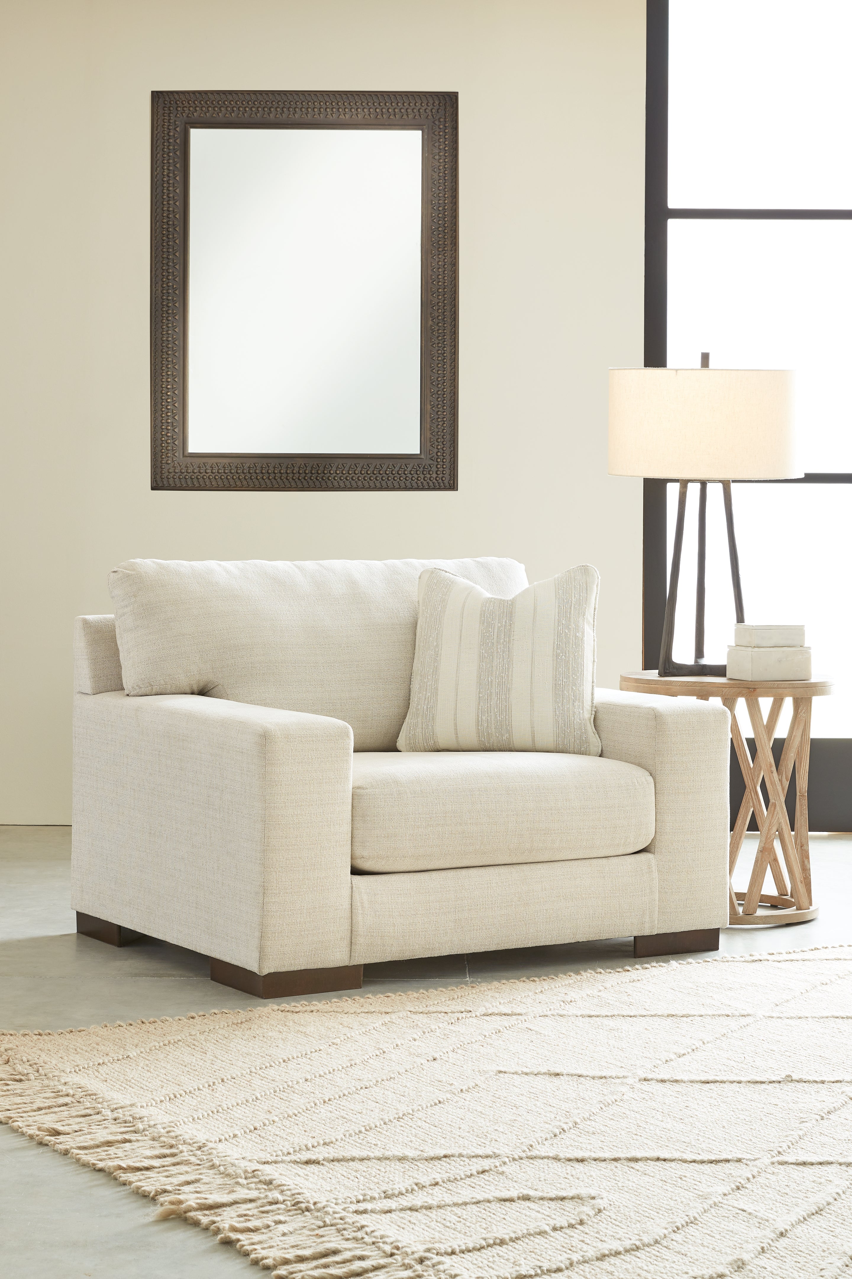 Leasing Furniture - Ashley Furniture - Maggie Living Room - Chair and a Half / Birch - 5200323