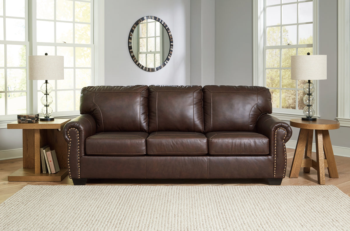 Leasing Furniture - Ashley Furniture - Colleton Living Room - Loveseat / Dark Brown - 5210735