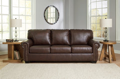 Leasing Furniture - Ashley Furniture - Colleton Living Room - Loveseat / Dark Brown - 5210735