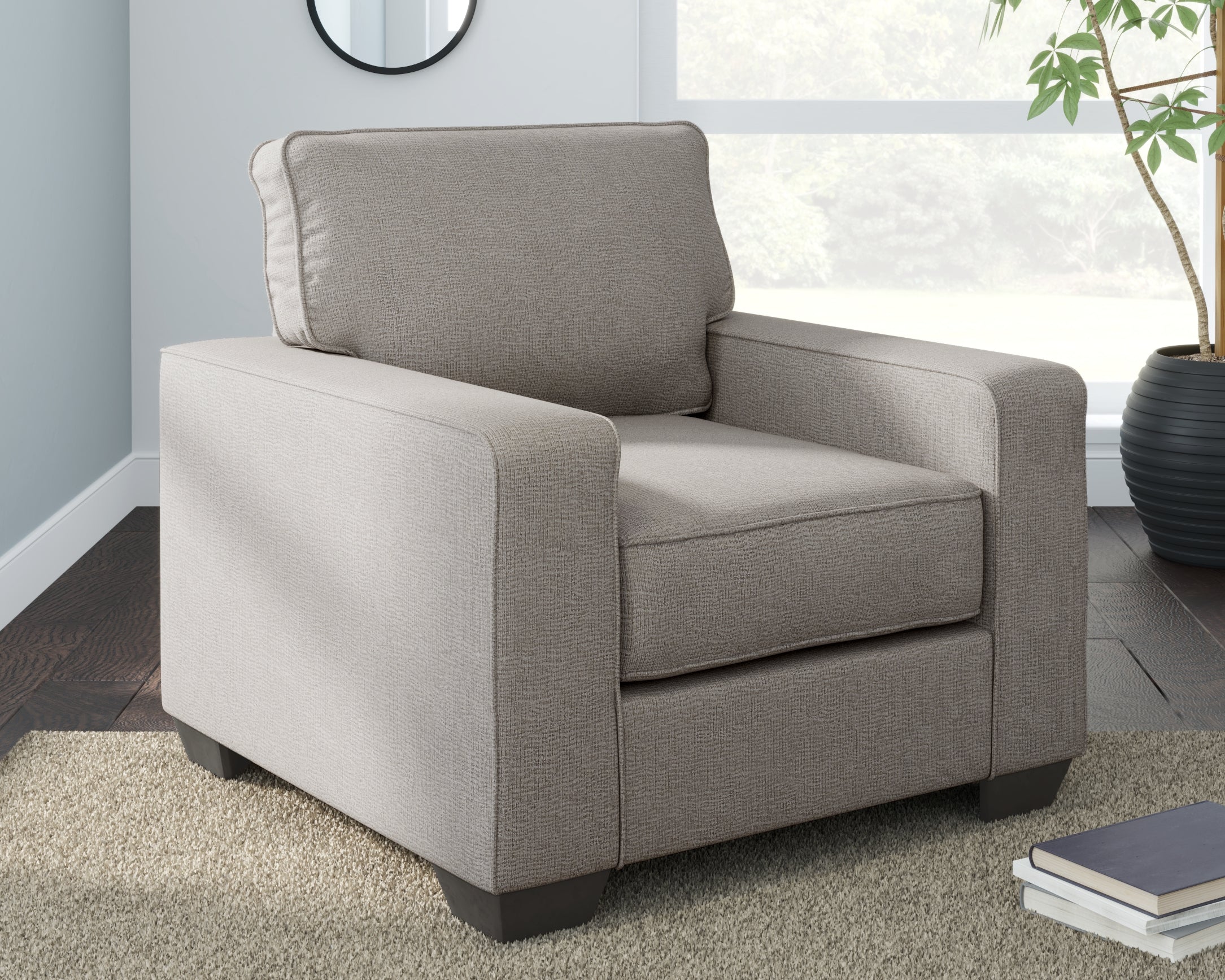 Leasing Furniture - Ashley Furniture - Greaves Living Room - Chair / Stone - 5510420