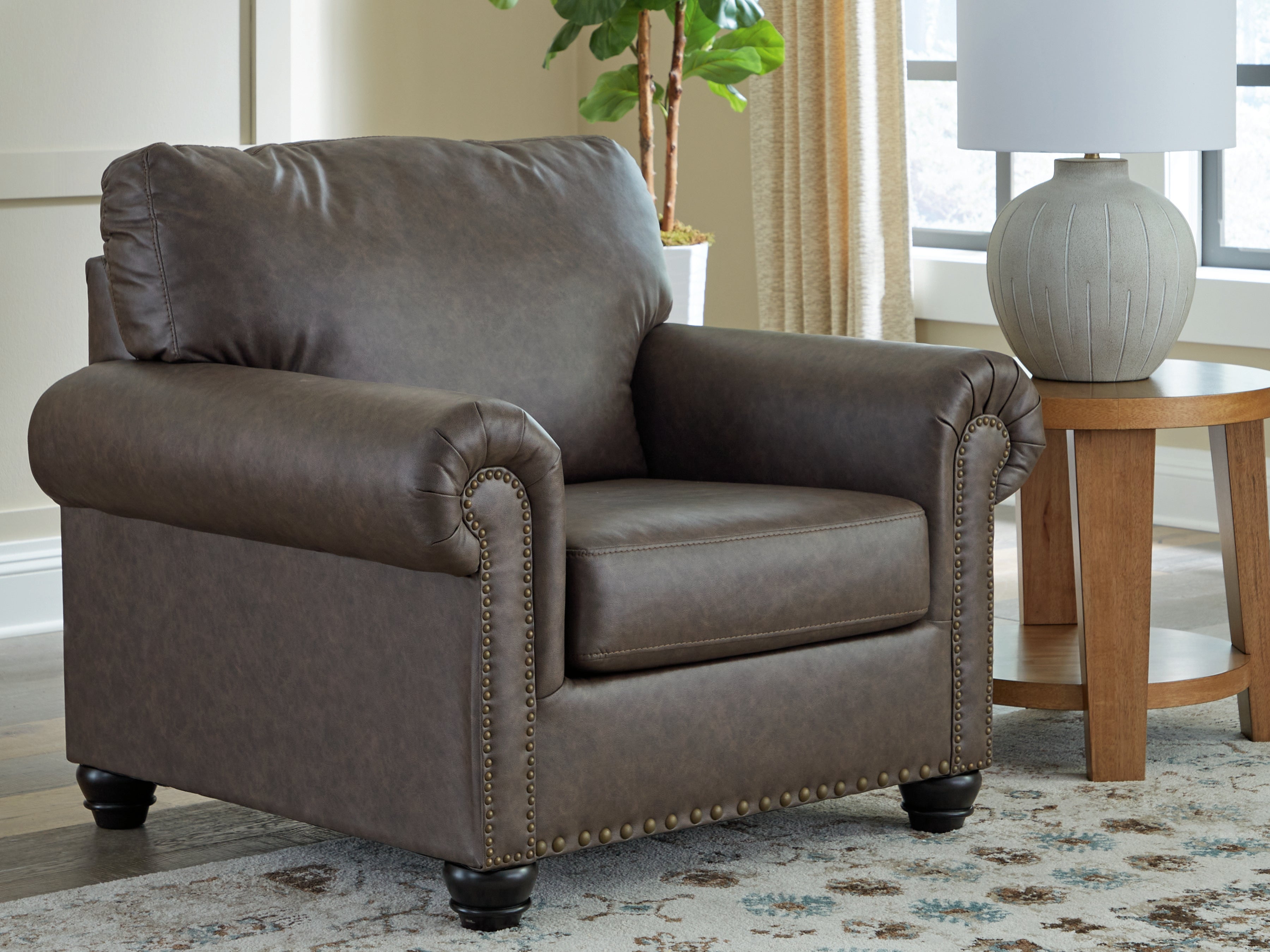 Leasing Furniture - Ashley Furniture - Roxmere Living Room - Chair / Umber - 5550320