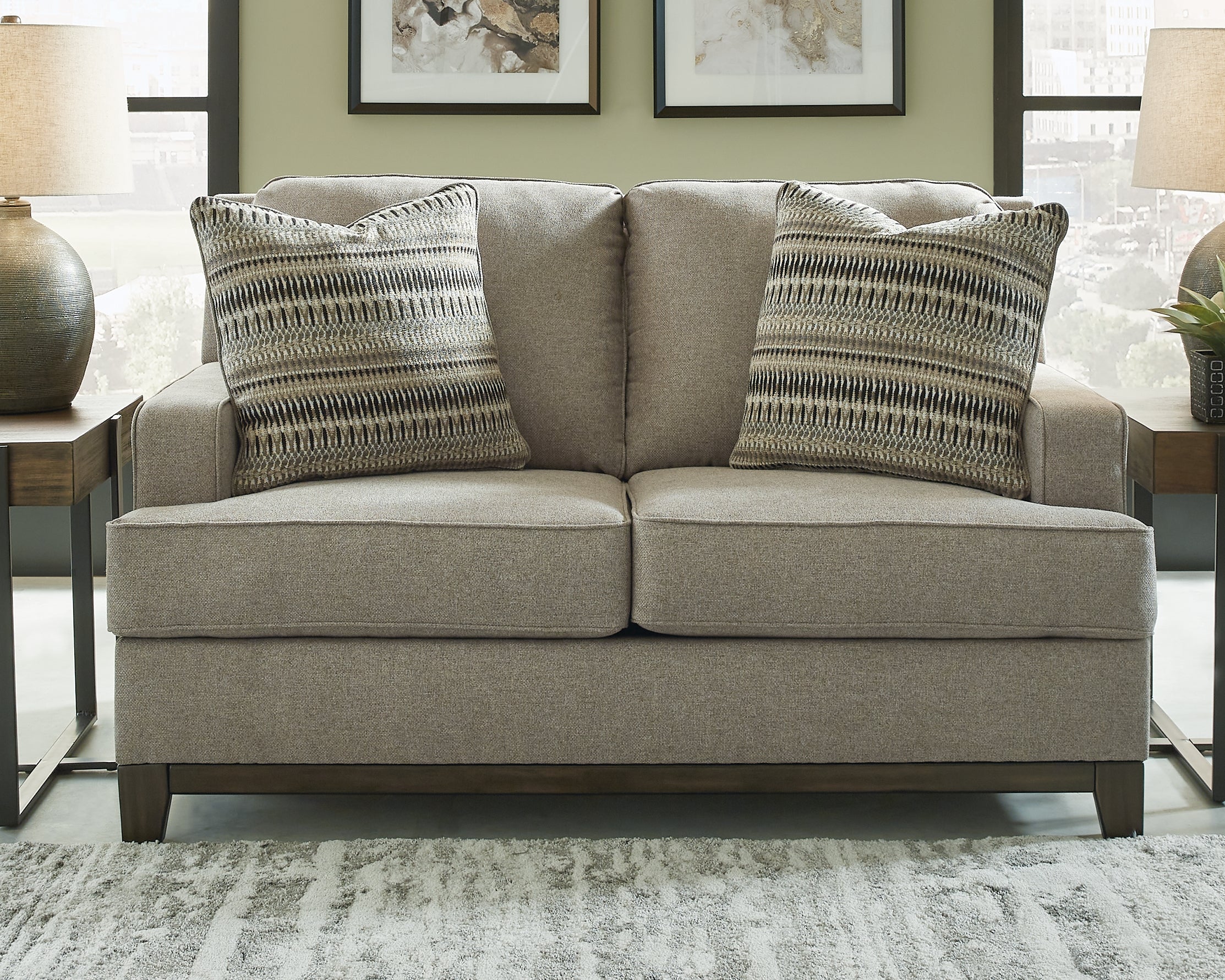 Leasing Furniture - Ashley Furniture - Kaywood Living Room - Loveseat / Granite - 5630335